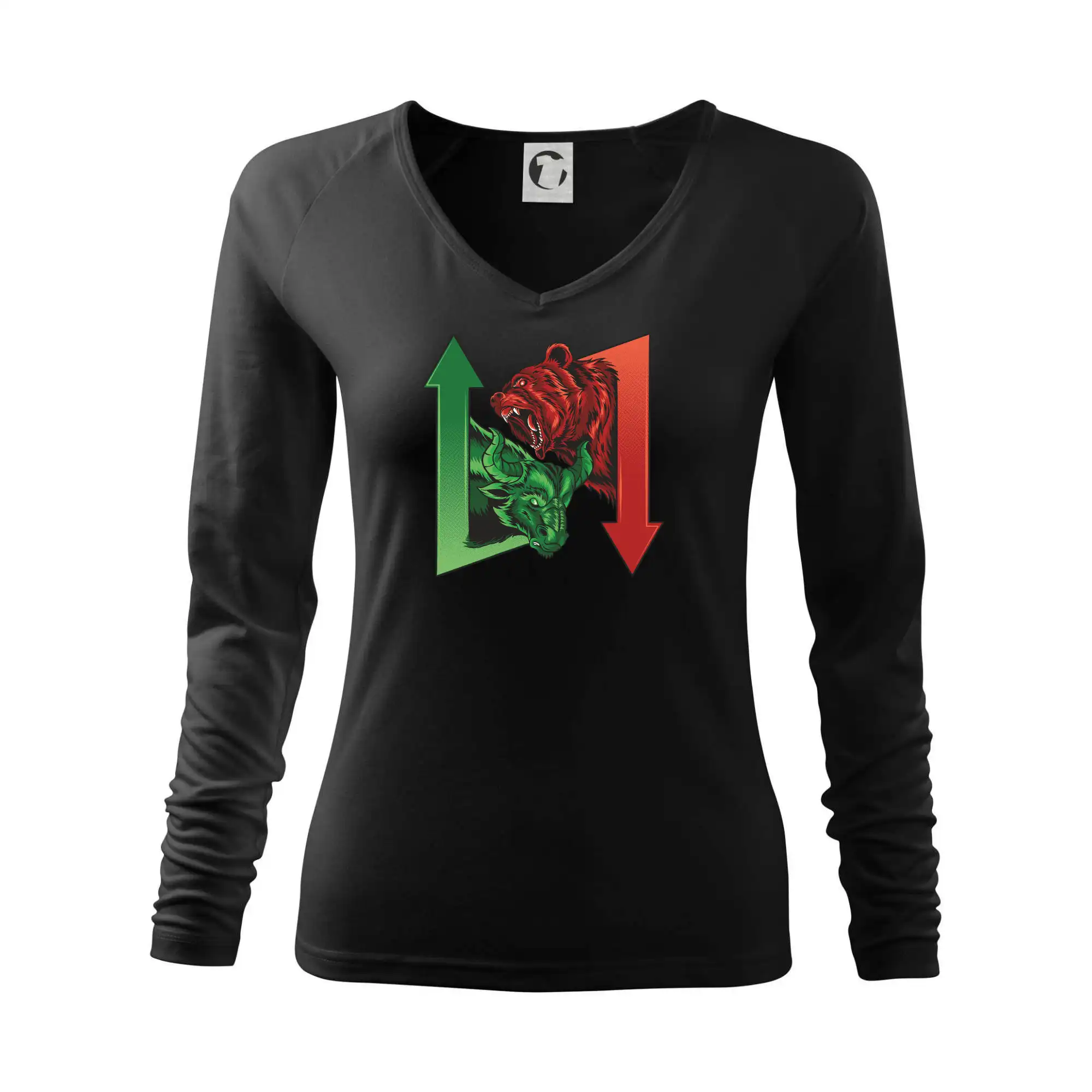 Grafické tričká - Bearish and bullish šípky - Tričko dámske Elegance