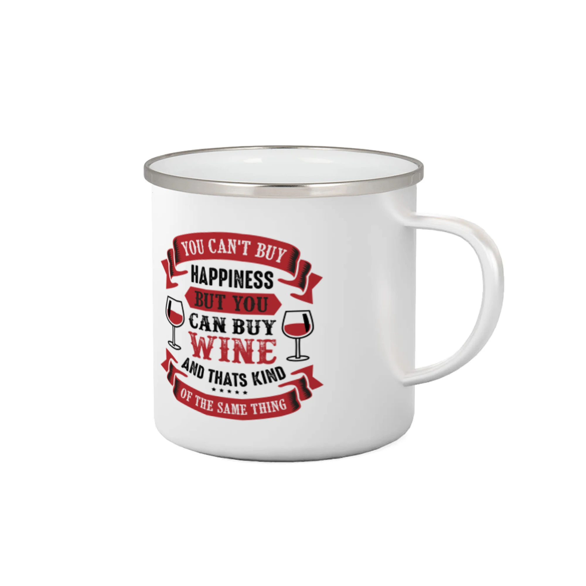 Vtipná tričká s tematikou vína - You can't buy happiness but you can buy wine - Plecháčik