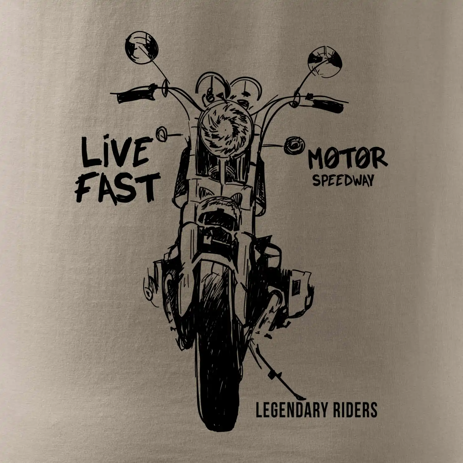 Motorka kresba live fast