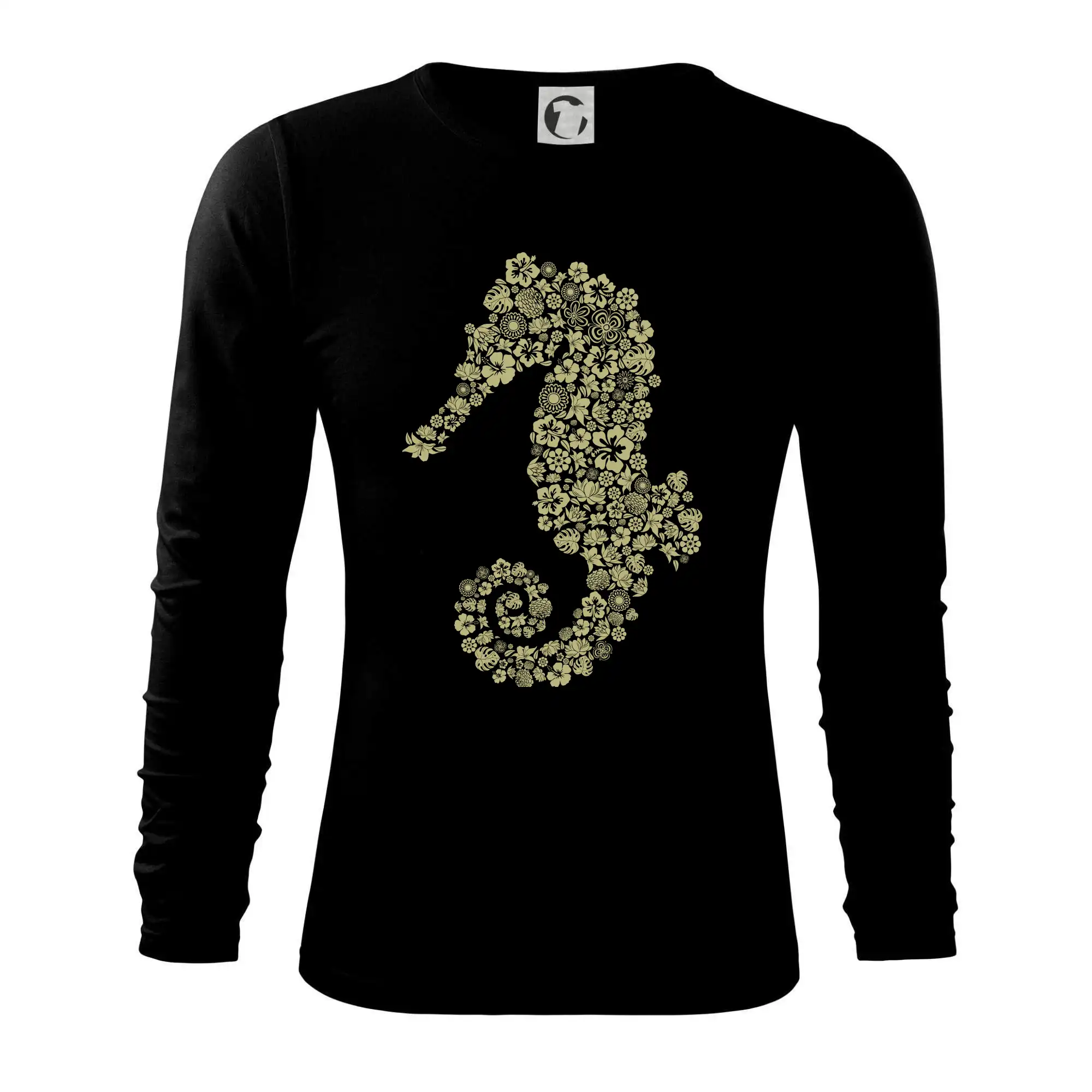 Vodácke tričká - Sea Horse icons - Tričko s dlhým rukávom FIT-T long sleeve