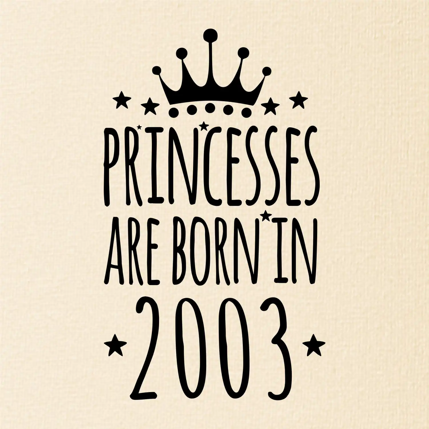 Princesses are born in 2003