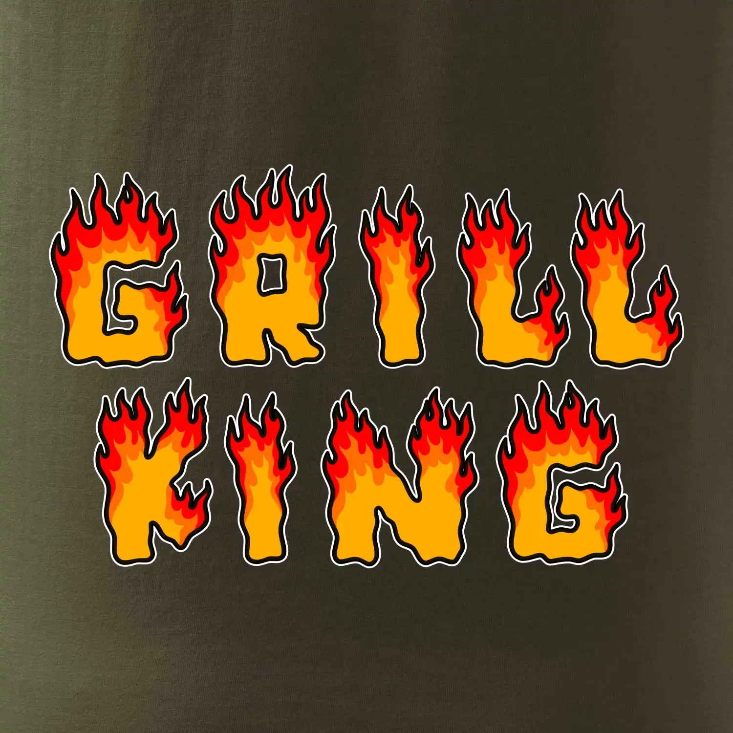 Grill King ohnivý nápis