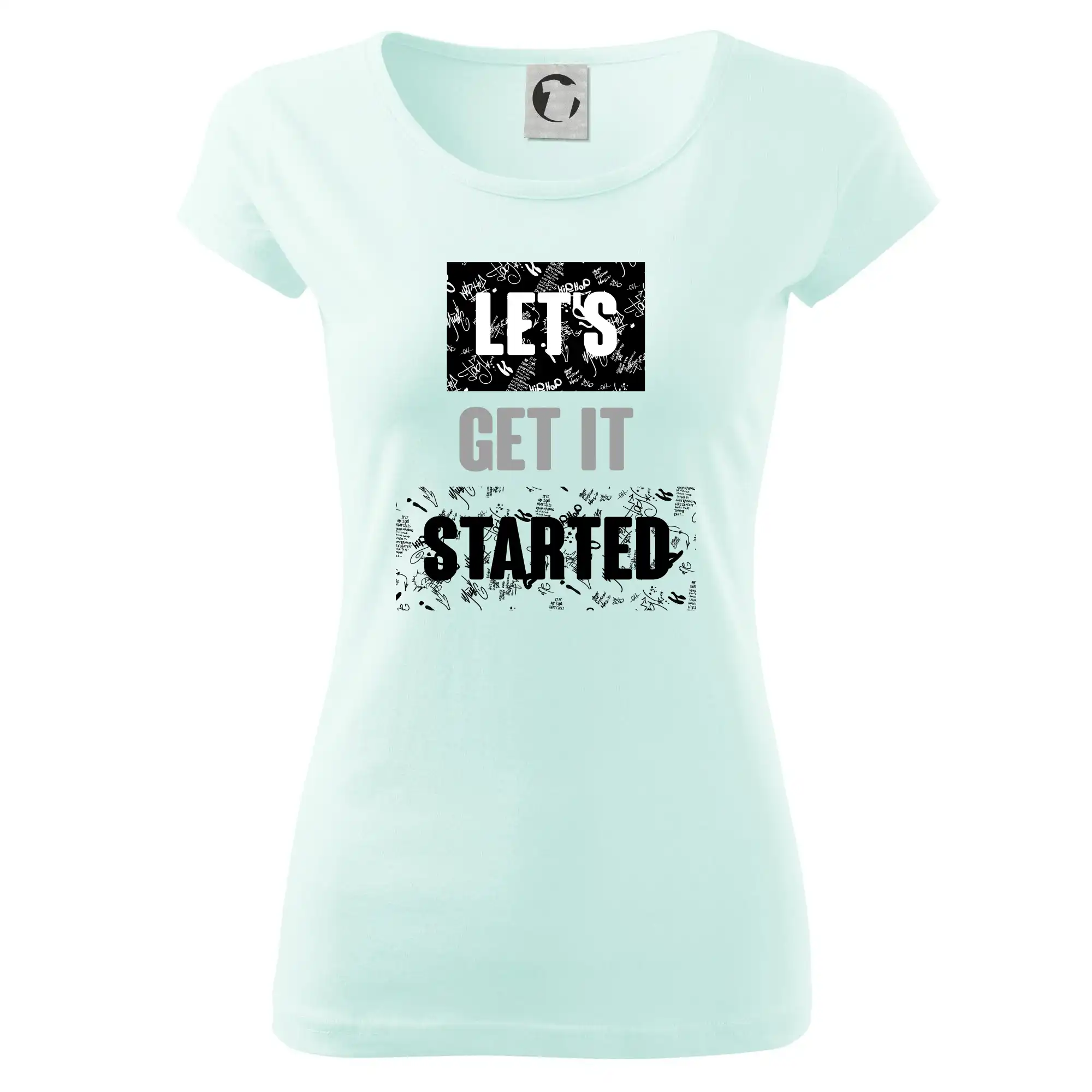Ostatné nápisy - Lets get it started - Dámske tričko Pure