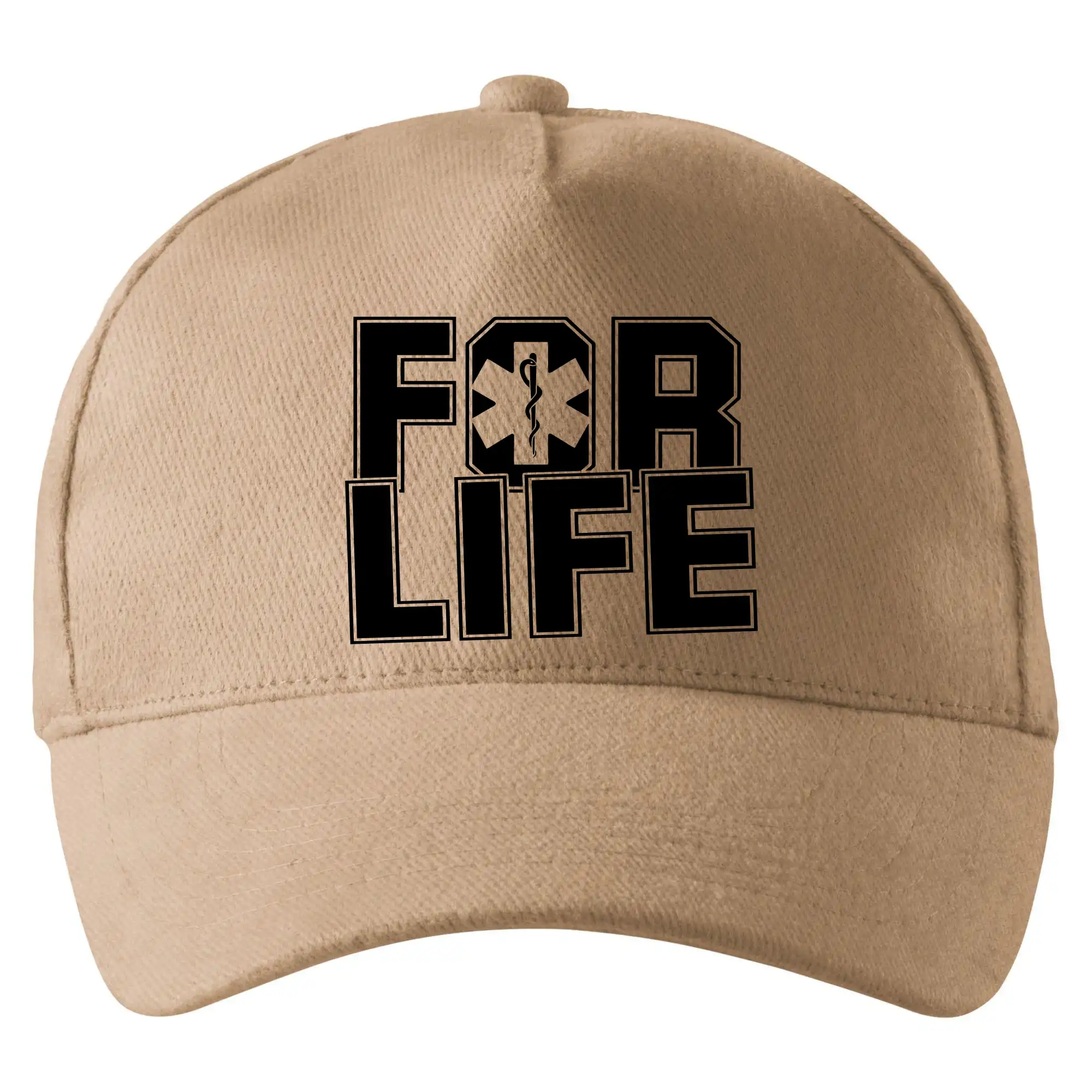 Tričká a mikiny pre záchranárov a lekárov - Kvalitné oblečenie pre zdravotníkov - For Life - Šiltovka so zahnutým šiltom a mosaznou sponou