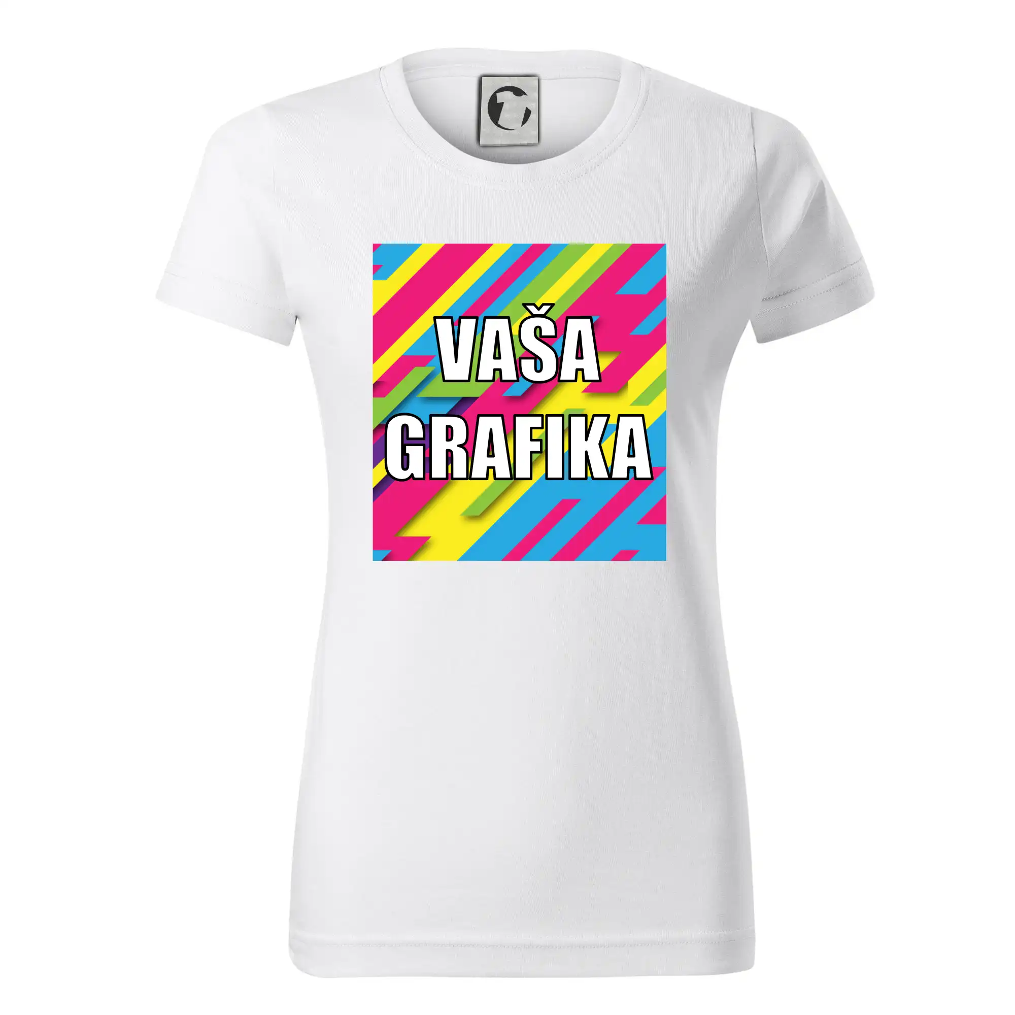 MyShirt tričká - Potlač s vašou grafikou - Dámske tričko basic - ľahko voľnejšie a dlhšie