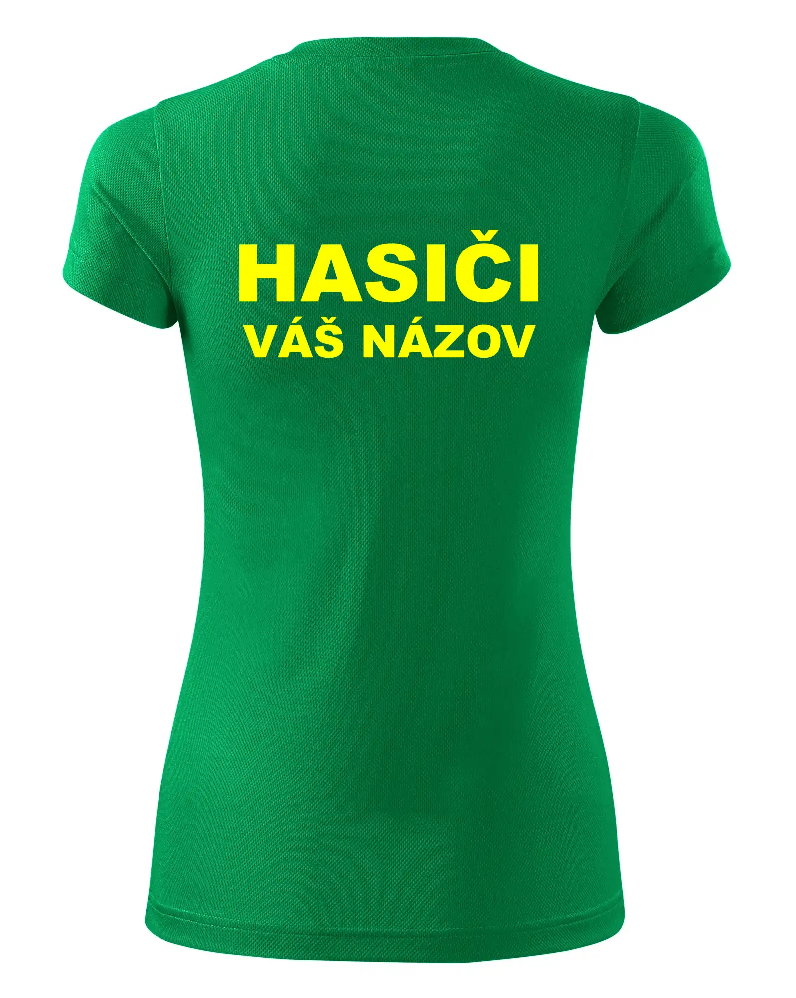 Hasiči - žltý nápis - váš názov zboru