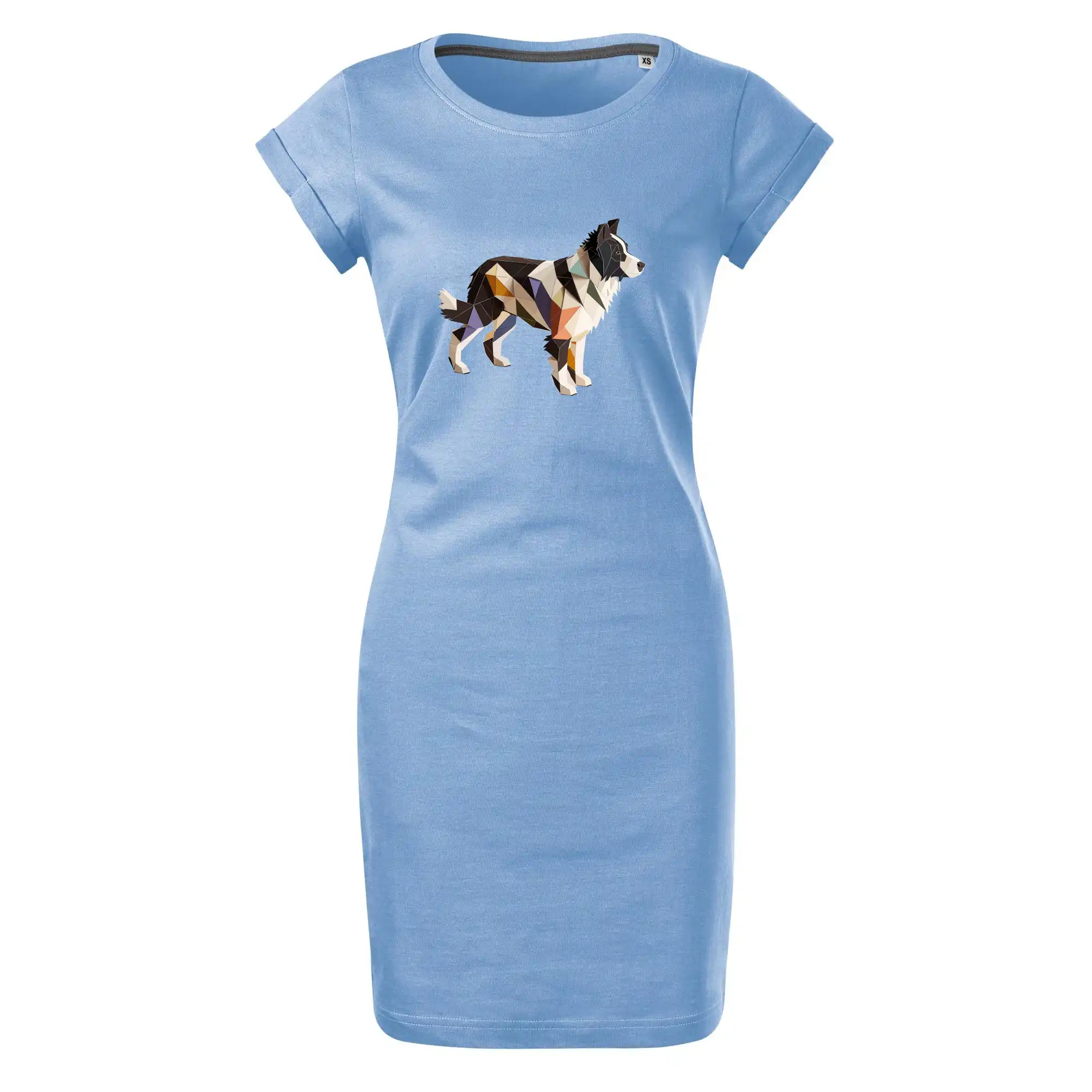 Border colie slepená z papíru