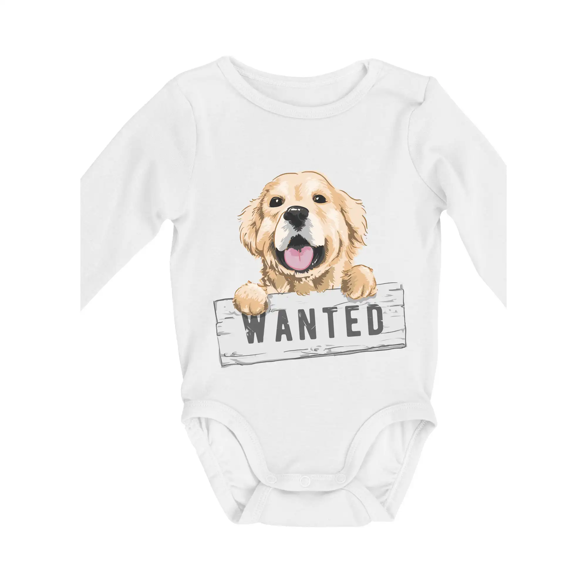 Labrador - Zlatý retriever - šteniatko wanted - Body dojčenské s dlhým rukávom