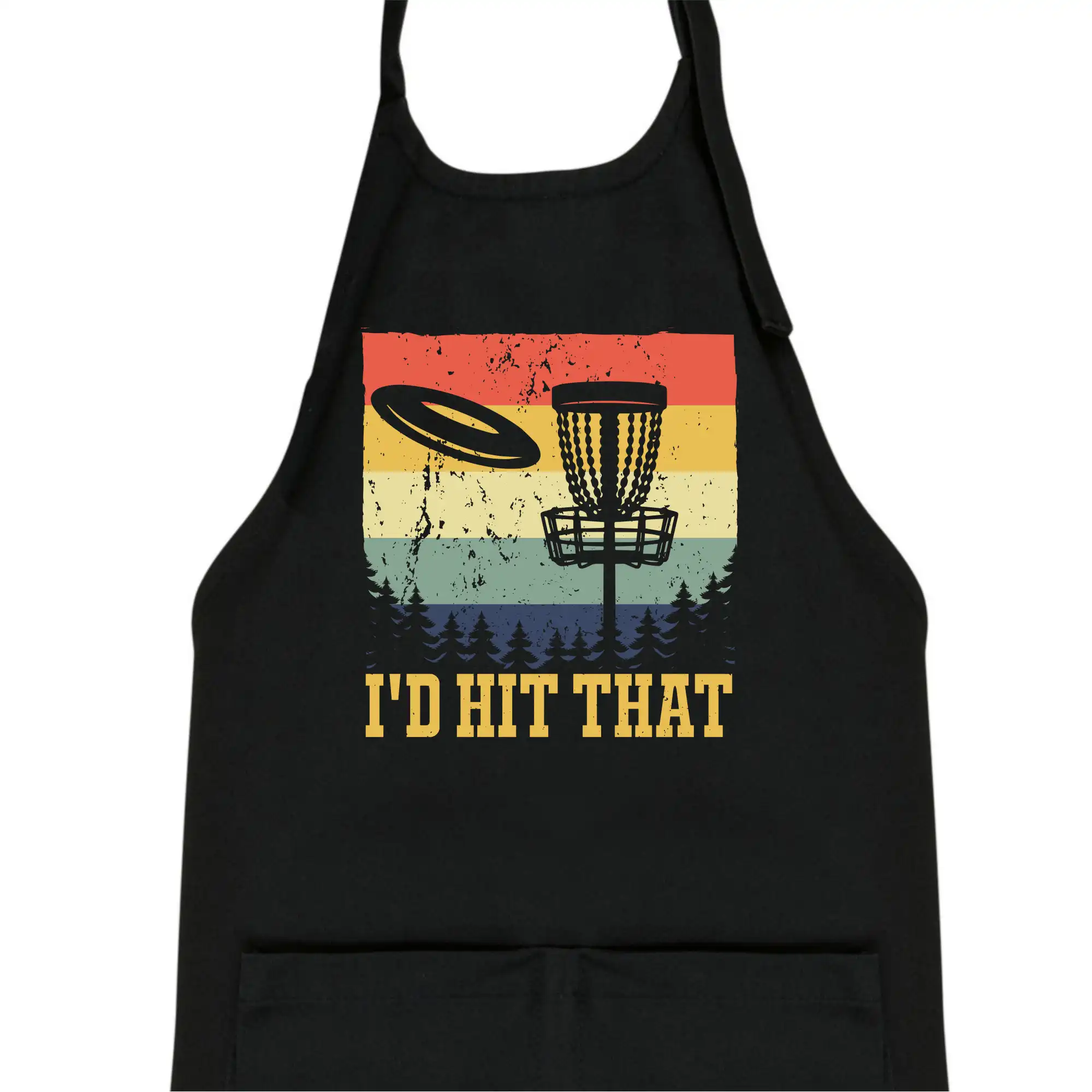 Disc golf player retro vintage