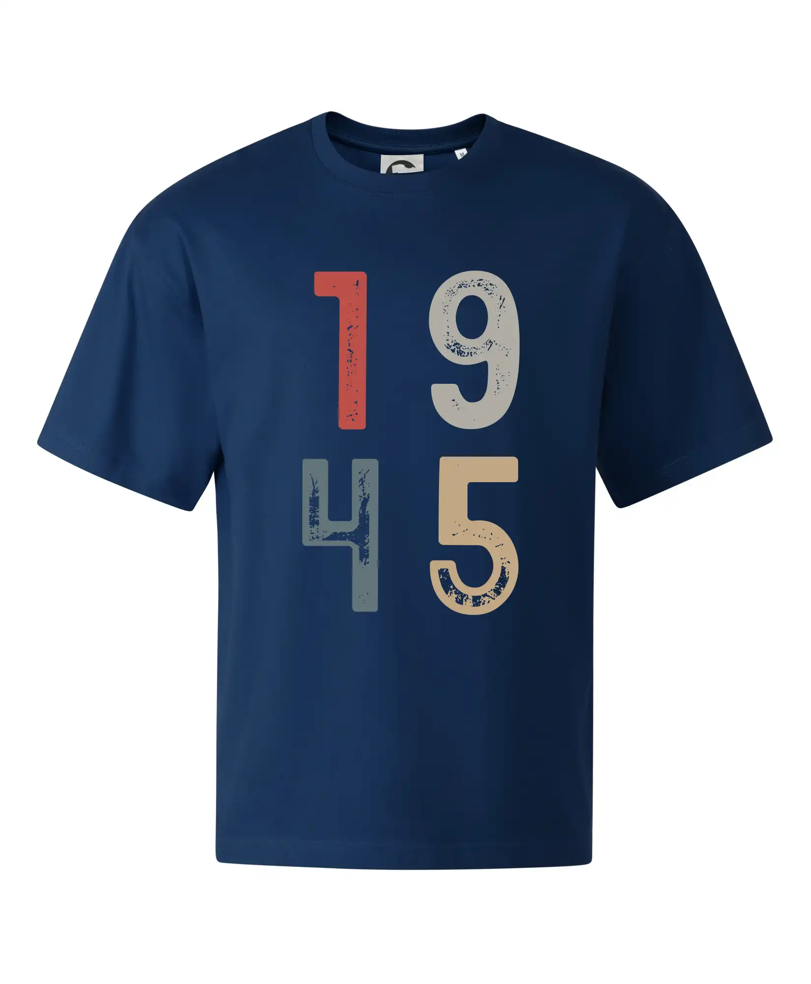 Tričká k narodeninám - Vintage číslica 1945 - Stage unisex - OVERSIZE