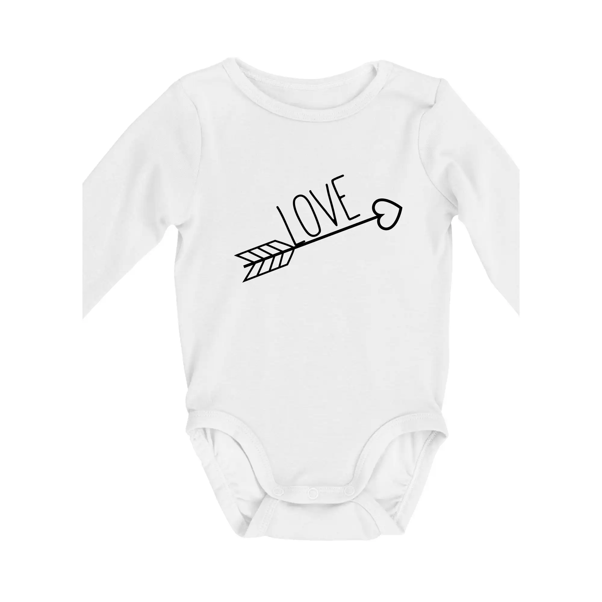 Tričká pre zamilovaných - Love šíp - Body dojčenské s dlhým rukávom