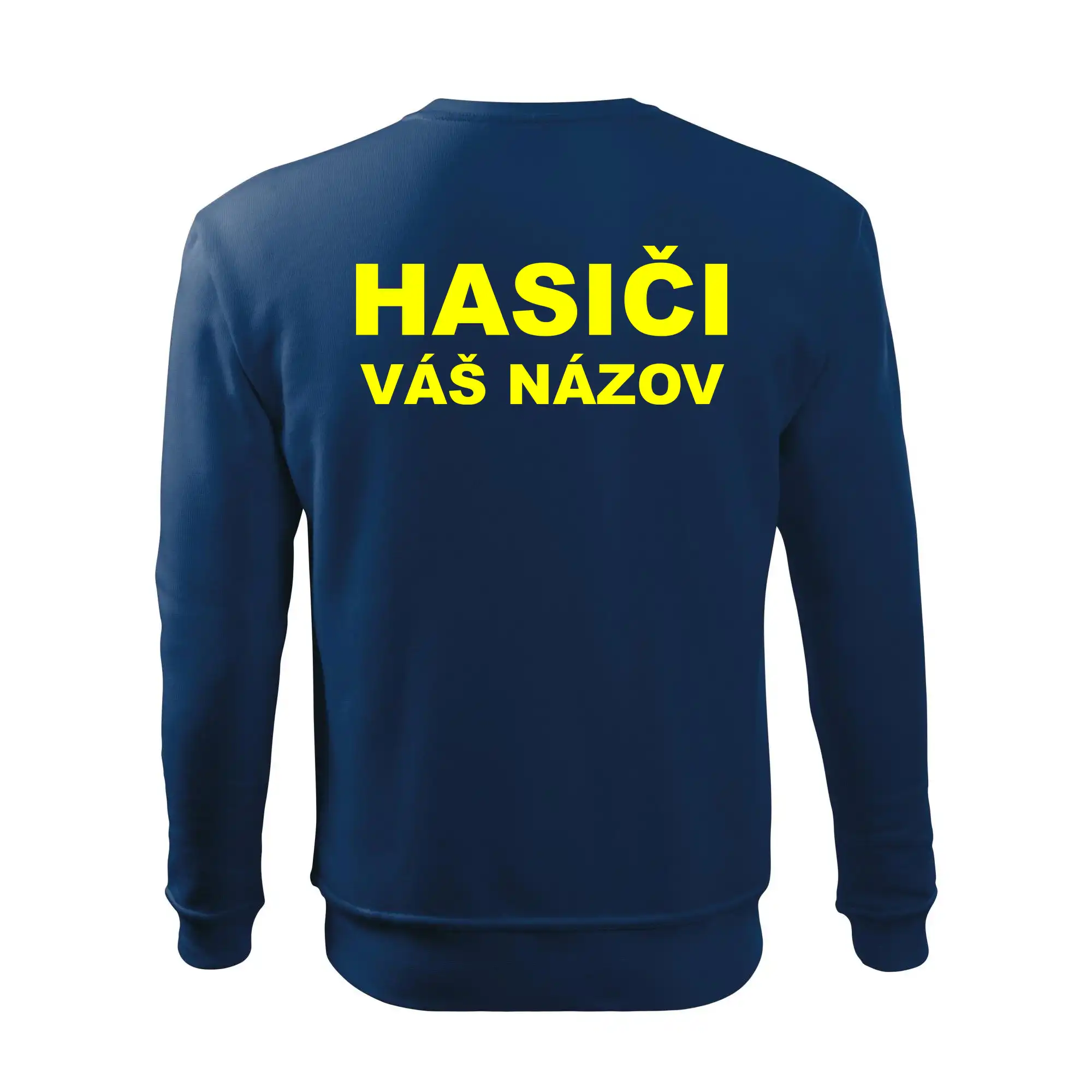 Hasiči - žltý nápis - váš názov zboru