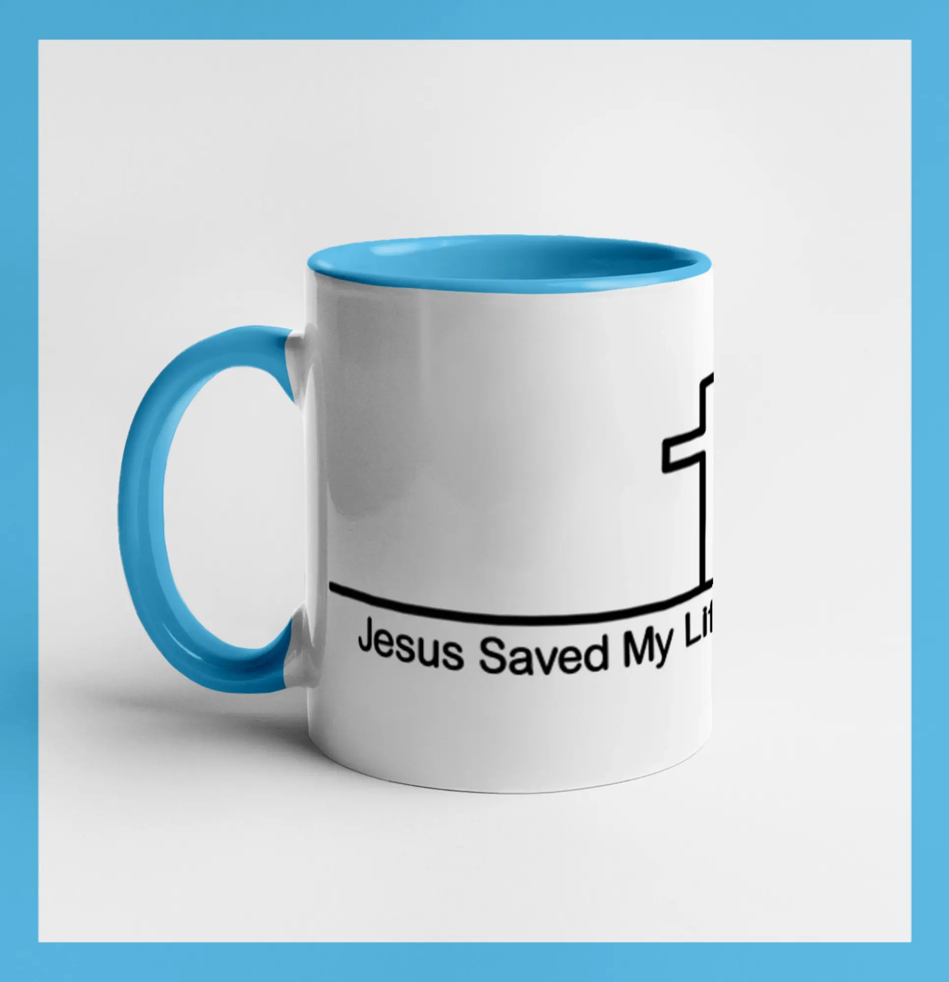 Jesus Saved My Life kríž ekg