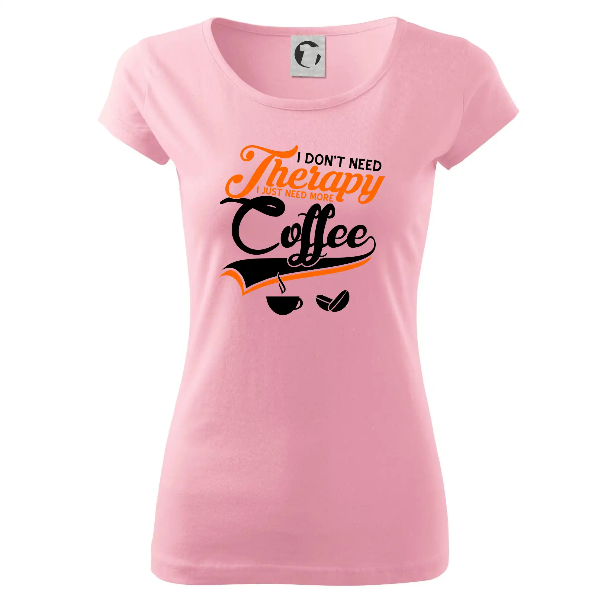 Motívy pre baristu a milovníkov kávy - I don't need therapy coffee - Dámske tričko Pure