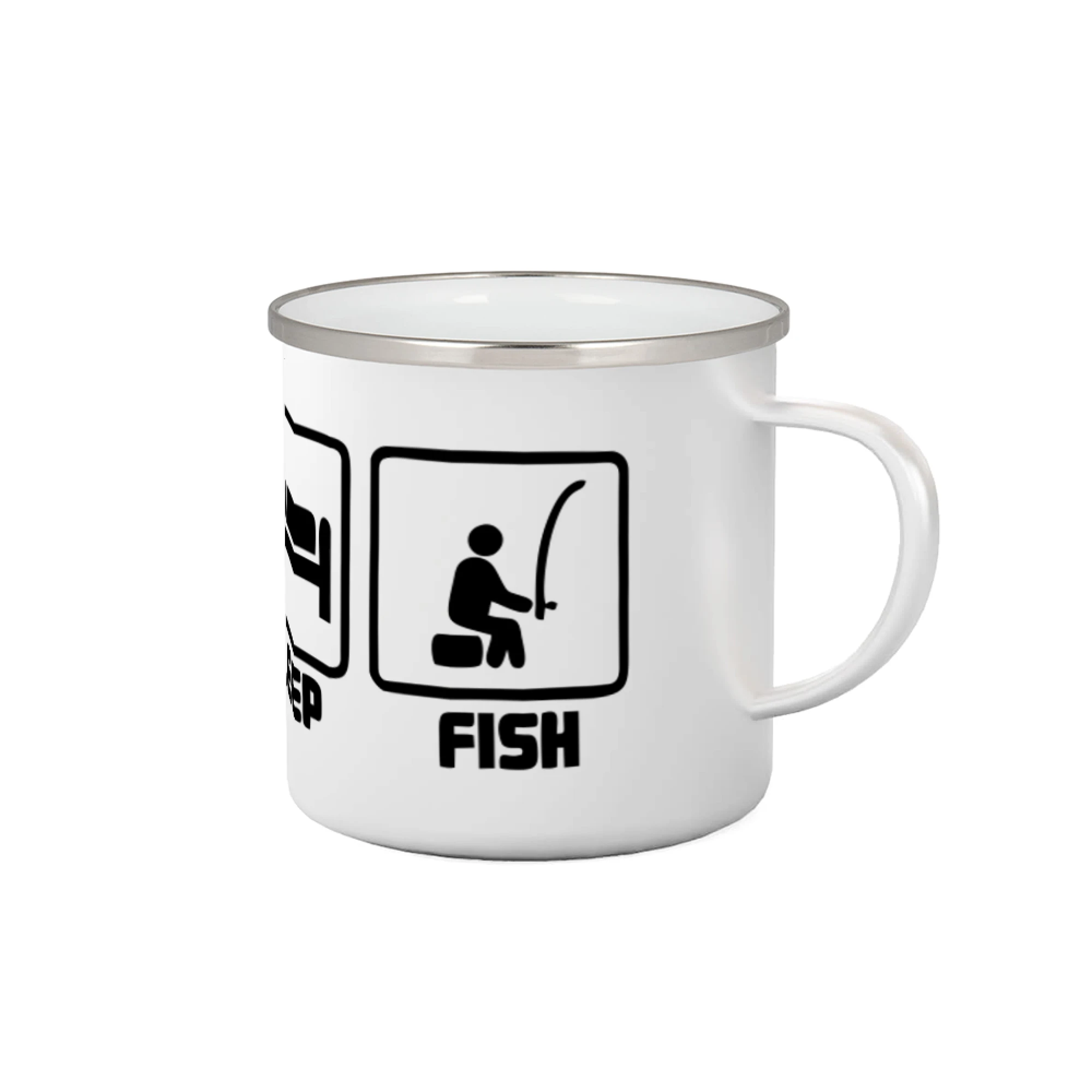 Eat sleep repeat - Rybárčenie - Eat sleep Fish - Plecháčik