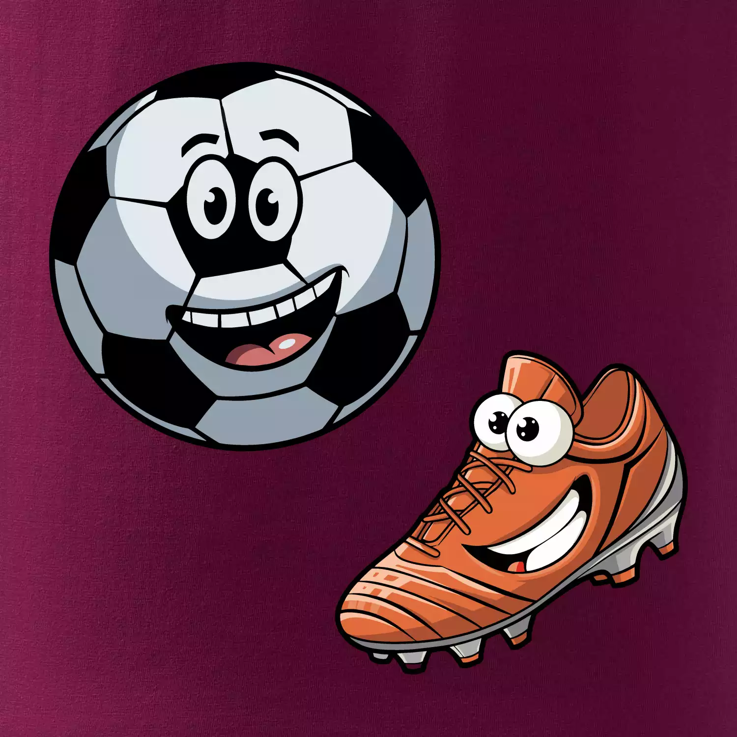 Parové triko - Kopačka a míč