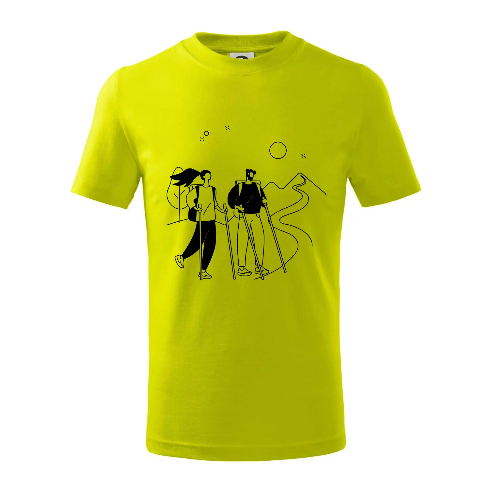 Kreslený pár na výletě