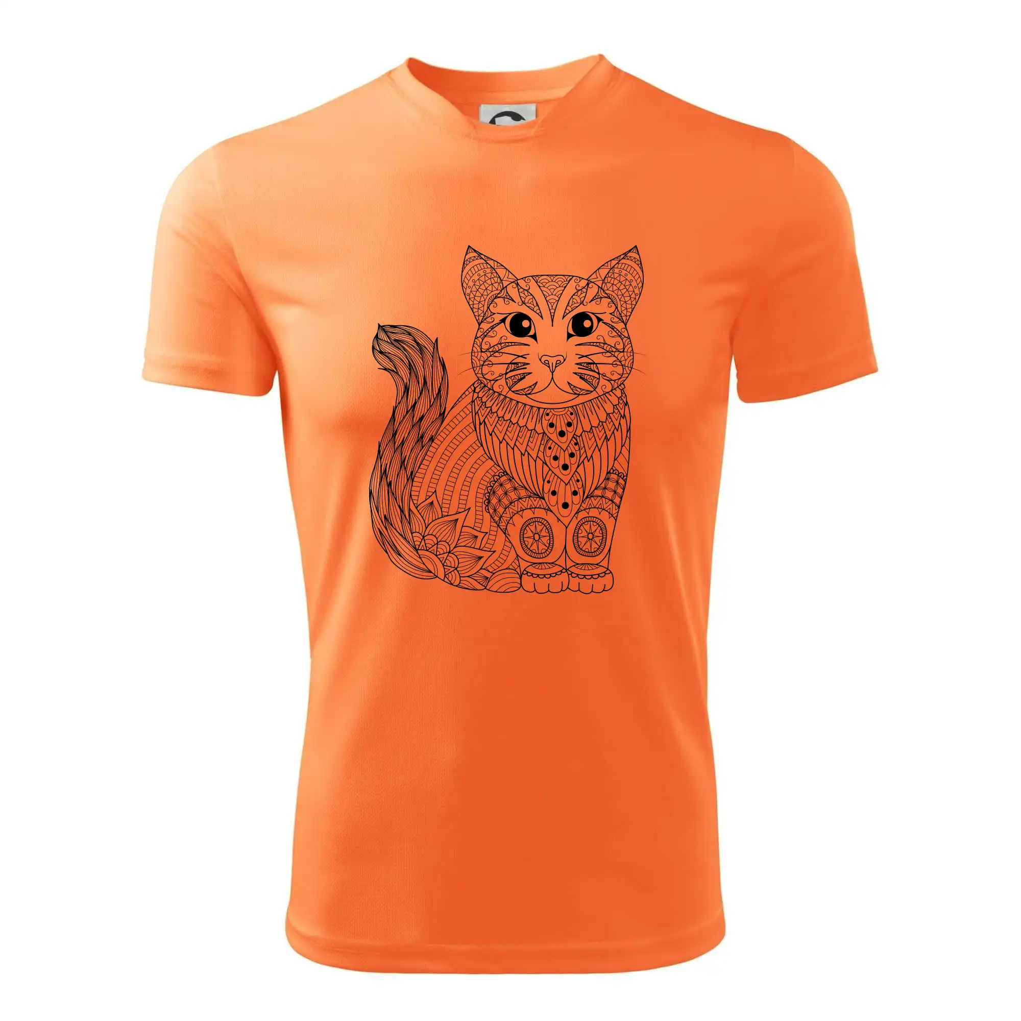 Kočka sedící mandala