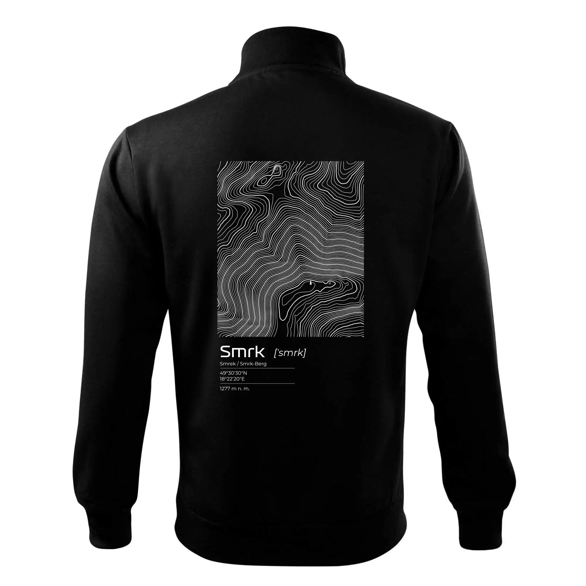 Smrk - vrstevnice v obdélníku