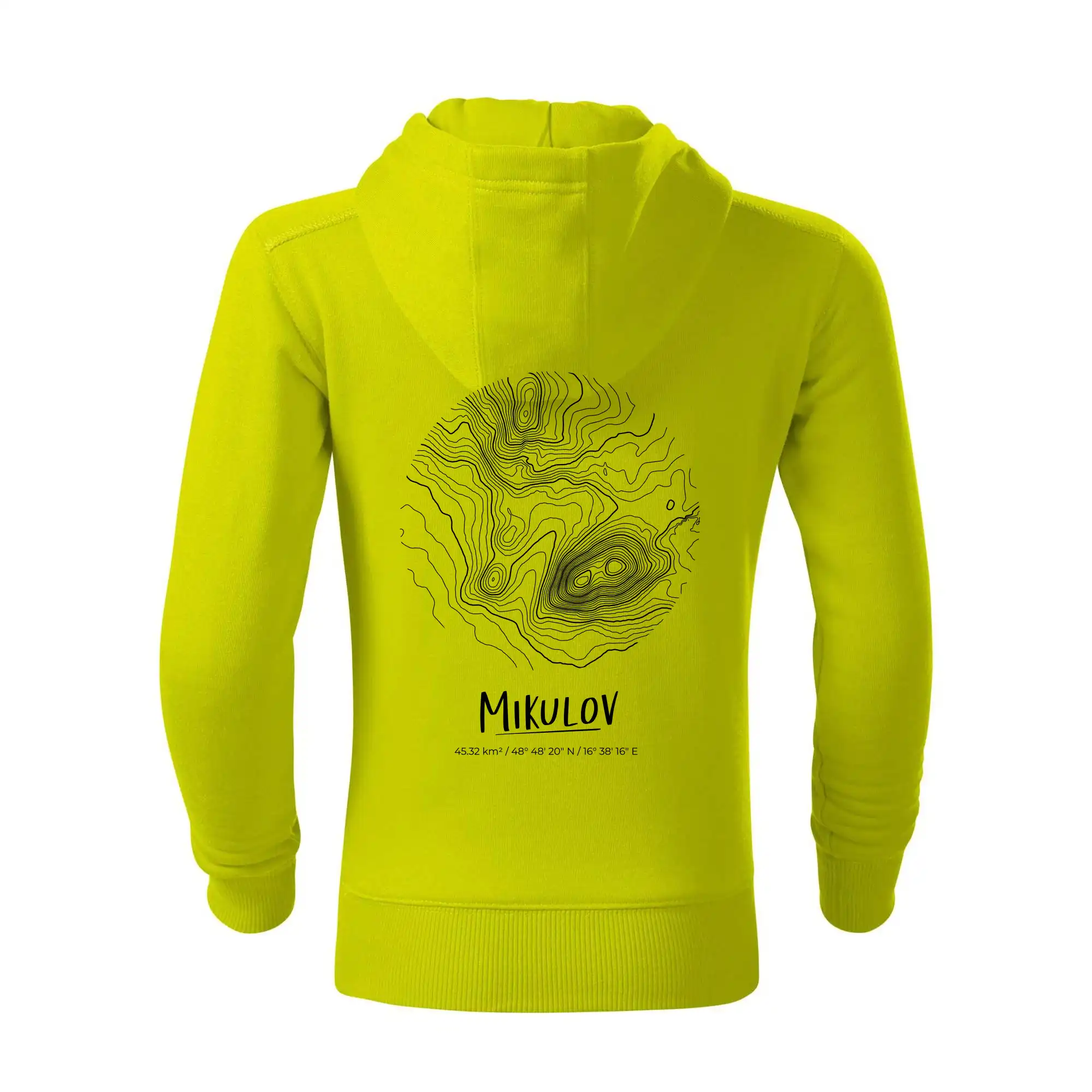 Mikulov - vrstevnice v kruhu