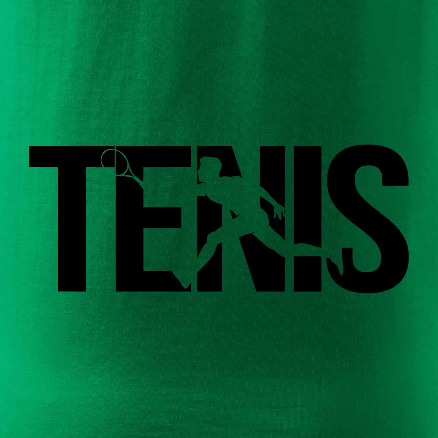 Tenis nápis silueta