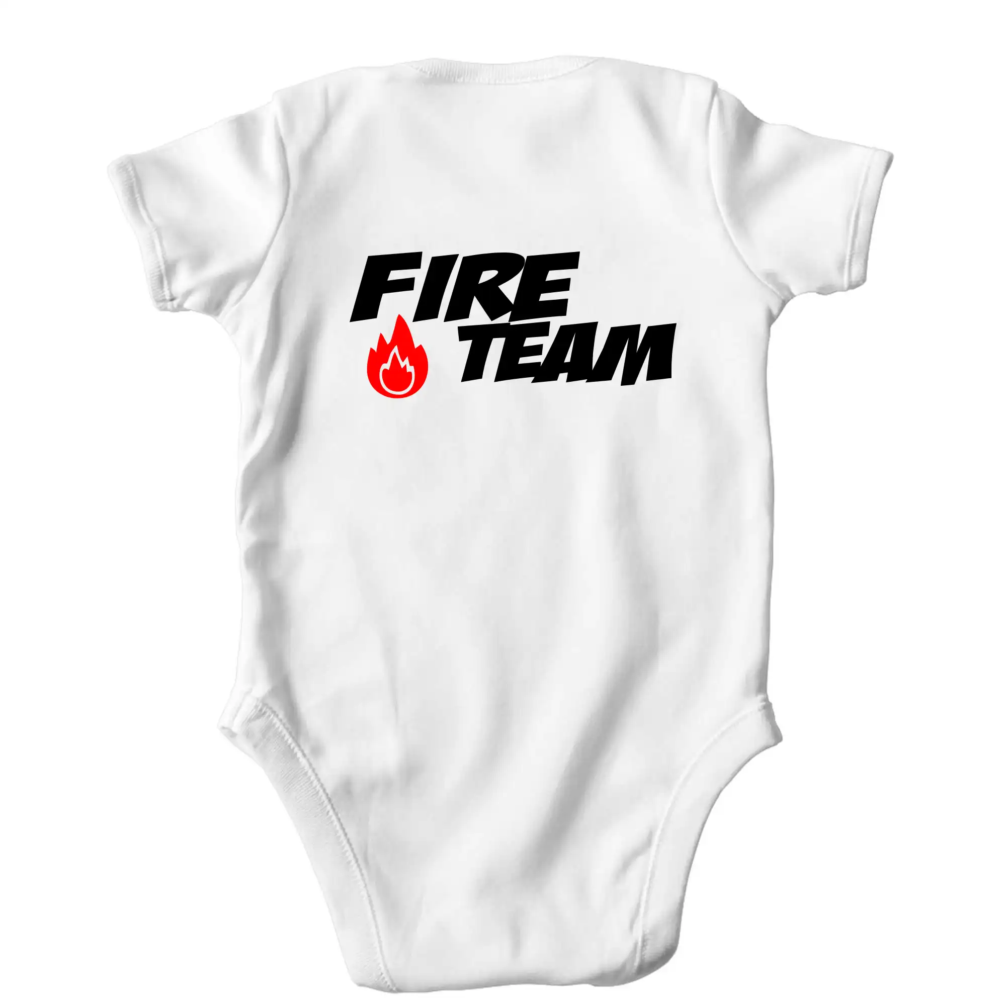 Originálne tričká pre hasičov - Fire Team plamen - Body dojčenské s krátkym rukávom
