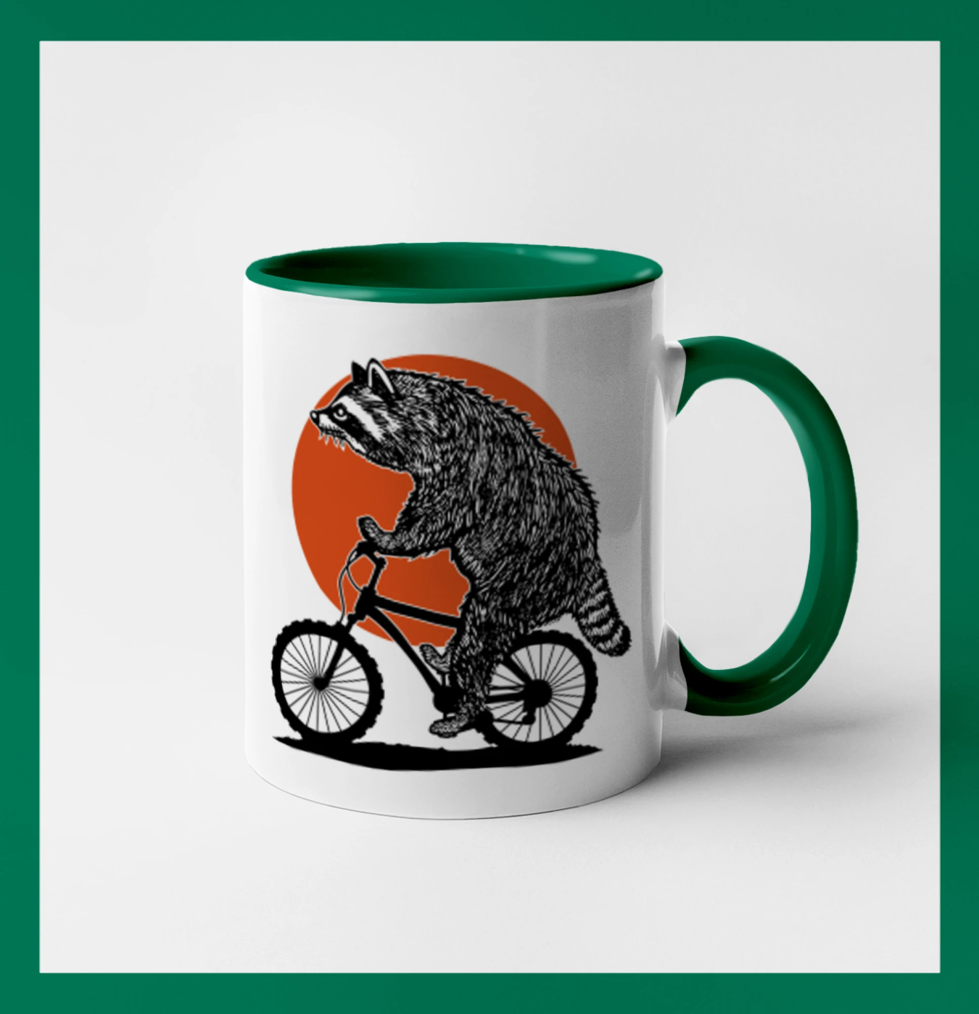 Tričko ako darček pre cyklistu - MTB mýval - Hrnček 