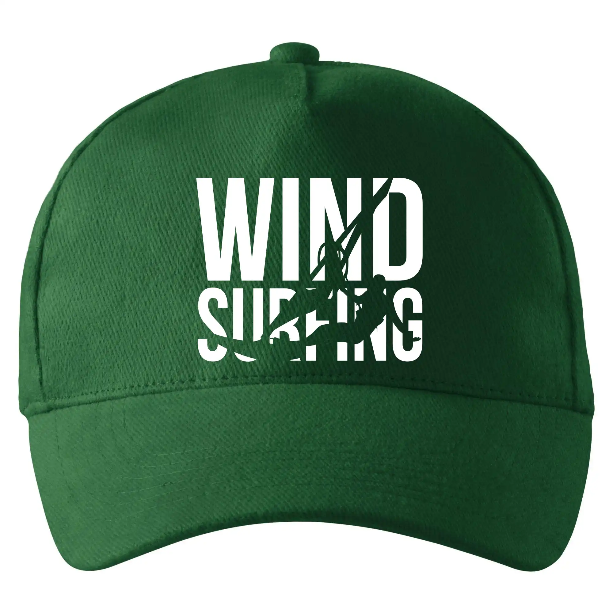 Surferske tričká - Windsurfing nápis - Šiltovka so zahnutým šiltom a mosaznou sponou