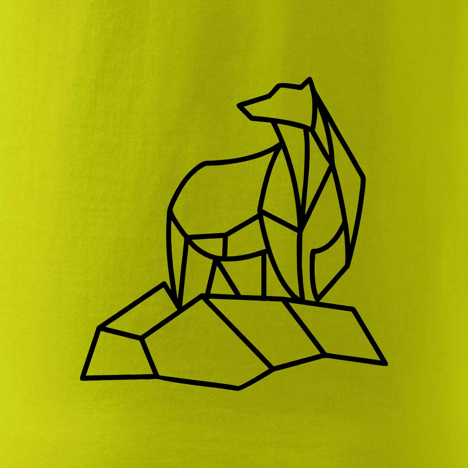 Geometrie lední medvěd na ledu