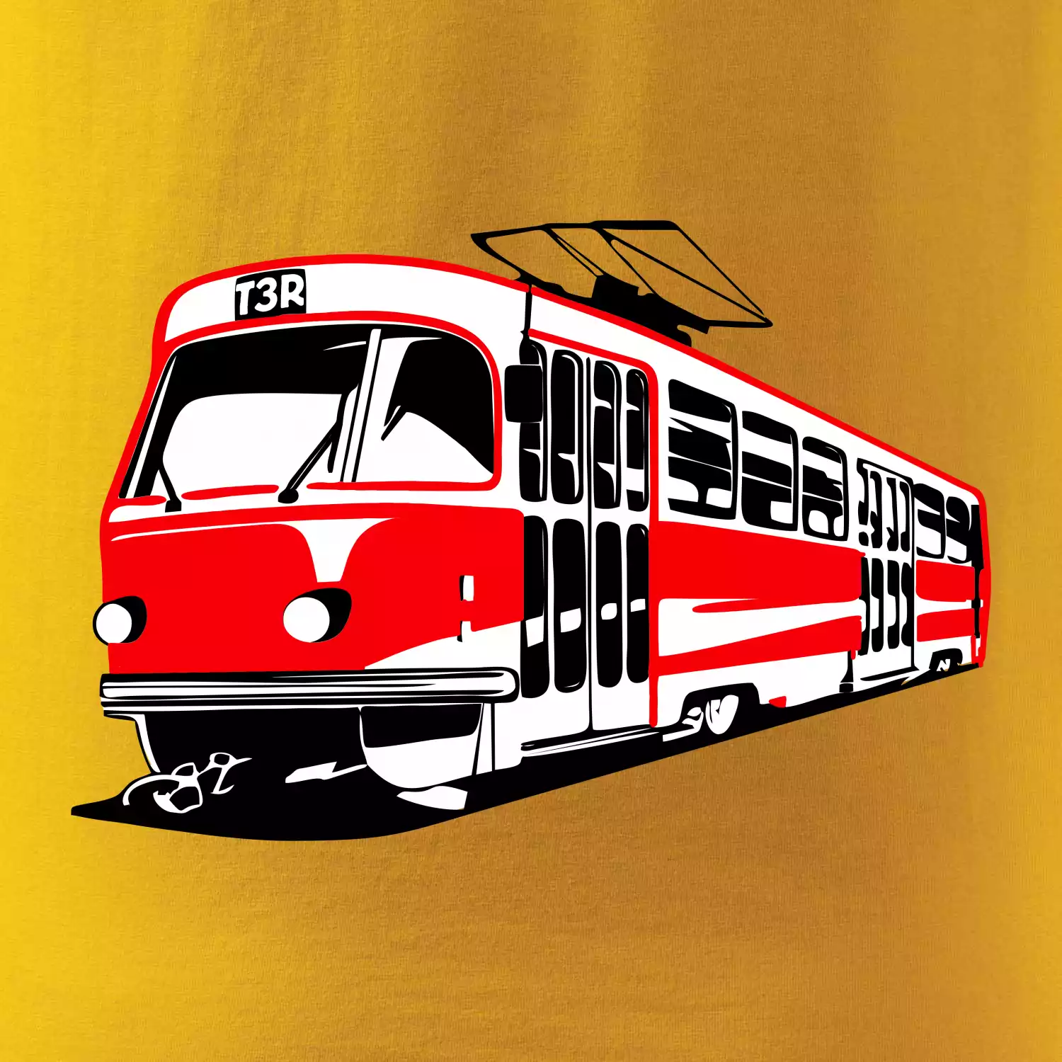 Tramvaj T3R barevná