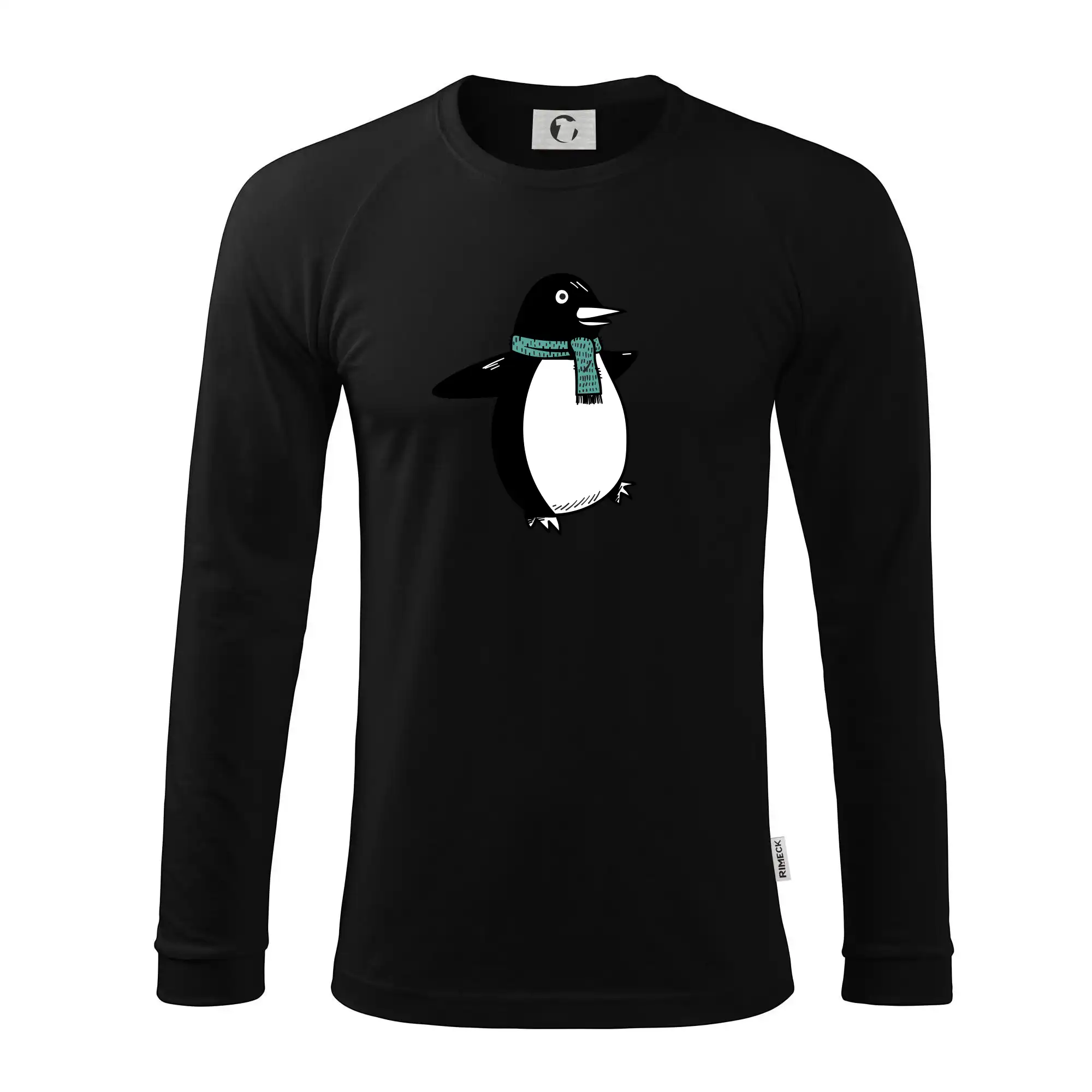 Tučňák se zelenou šálou