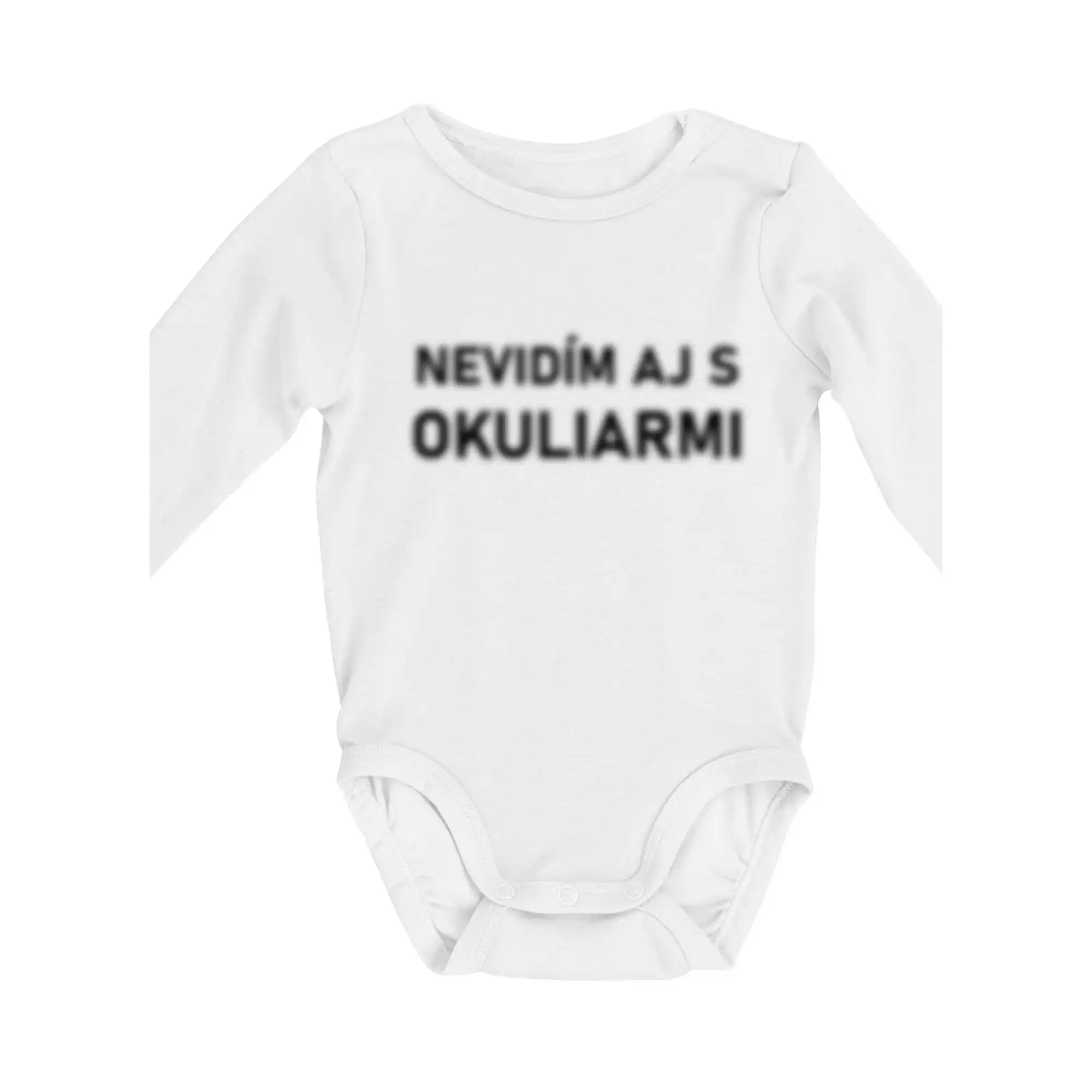 Nevidím aj s okuliarmi - Body dojčenské s dlhým rukávom