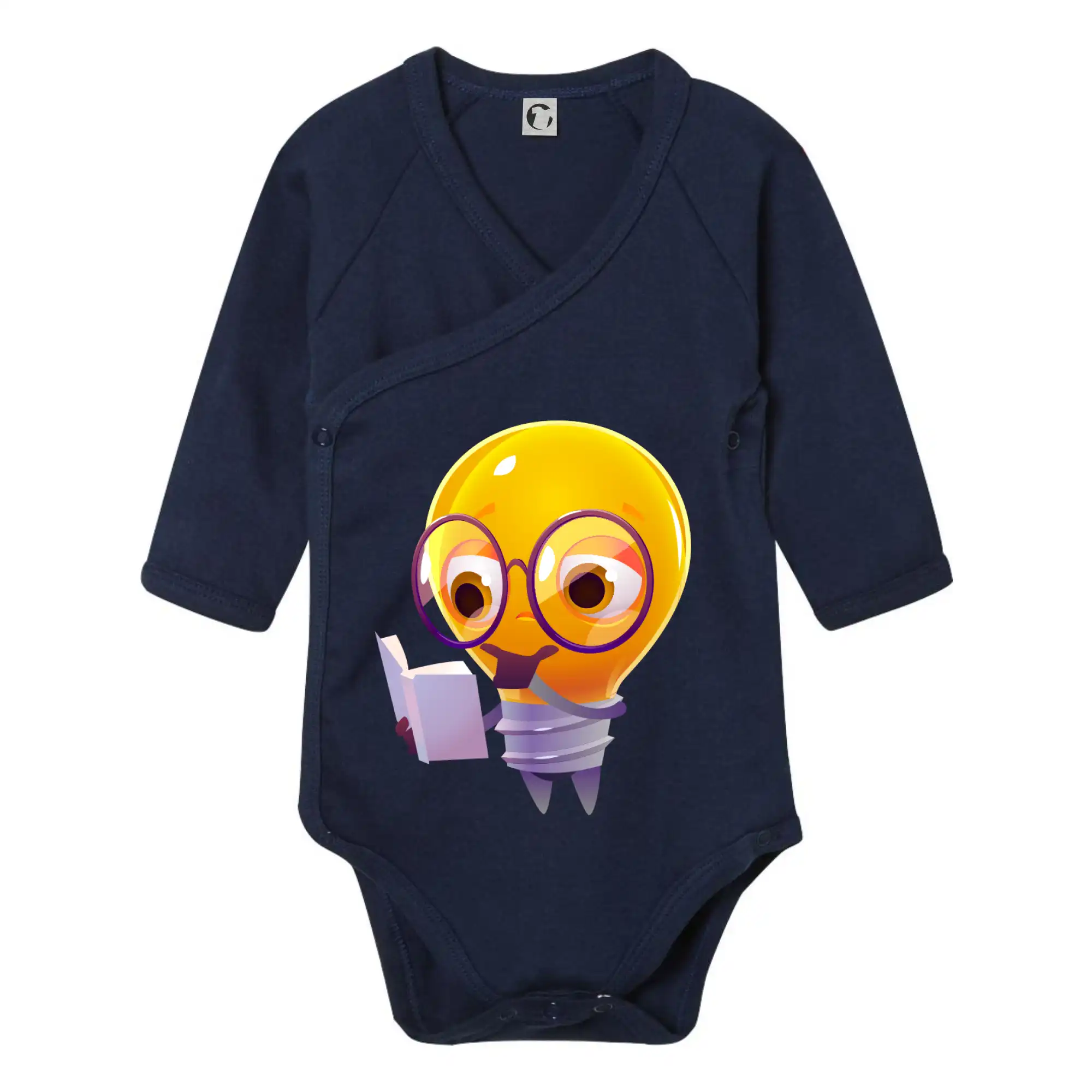 Žárovka přemýšlí nad knihou