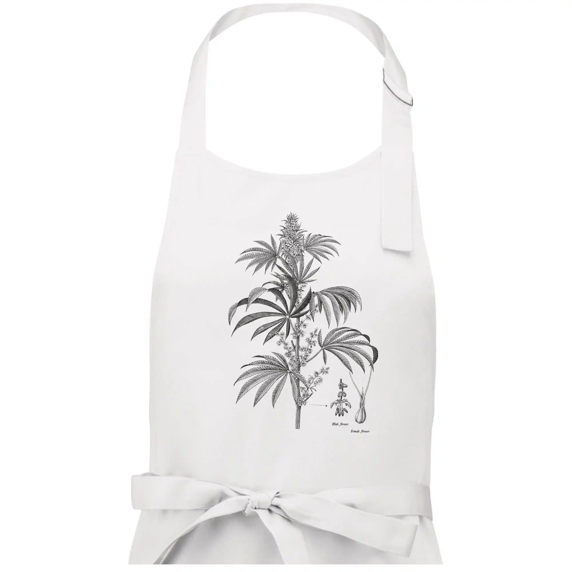 Konopí kytka černobílá