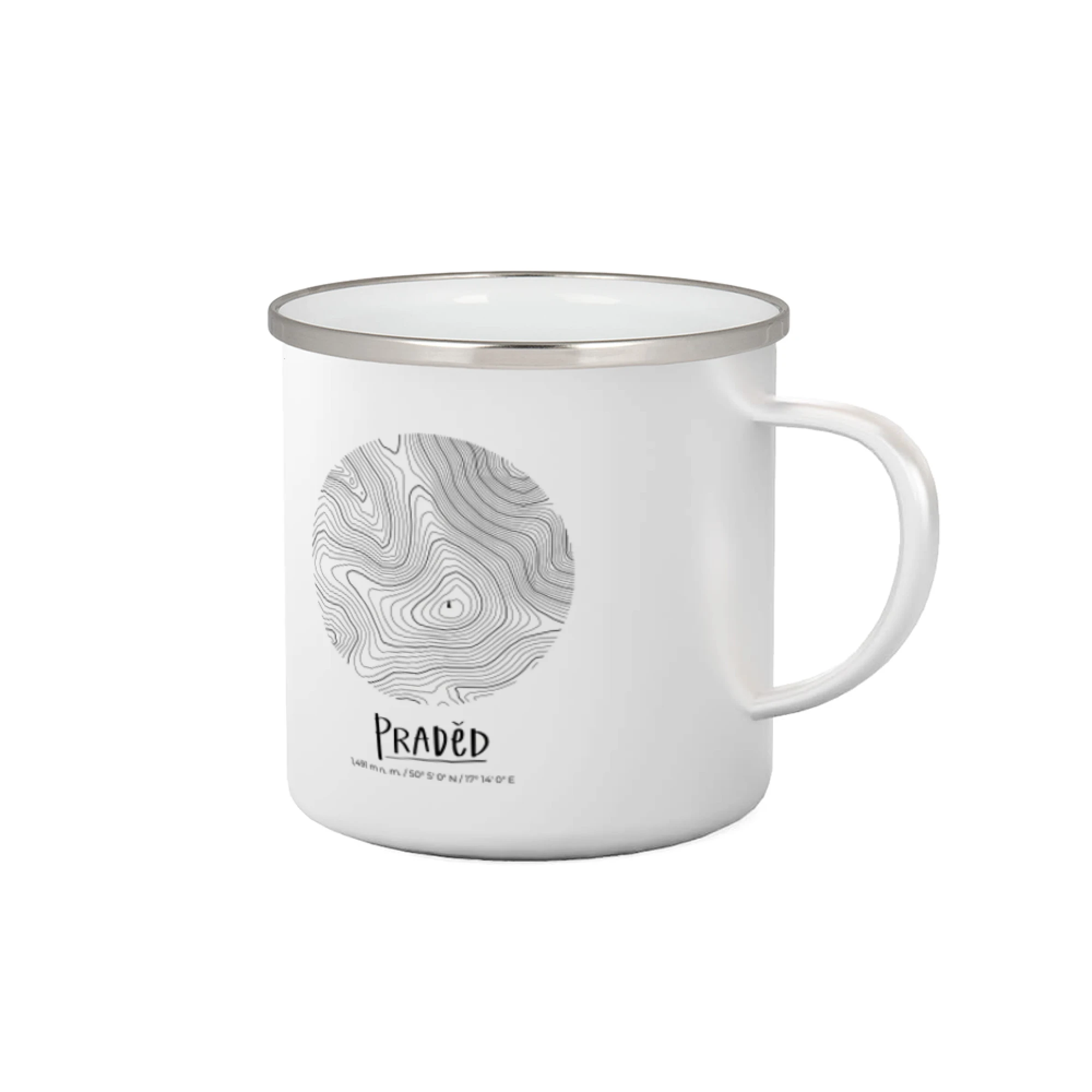 Praděd - vrstevnice v kruhu