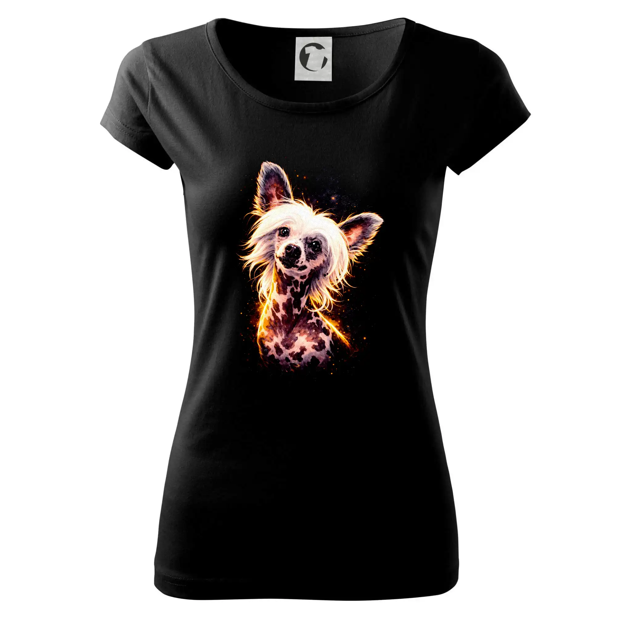 Obrázek polotón čínský chocholatý pes