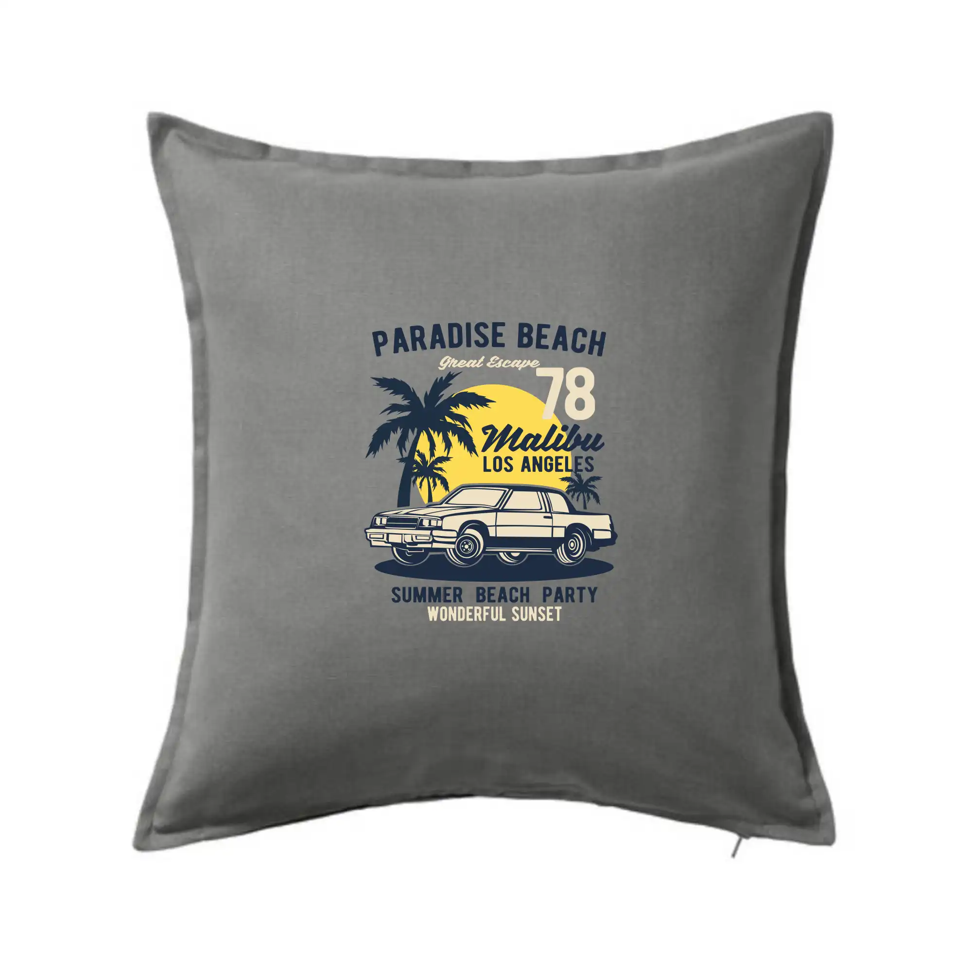 Surferske tričká - Paradise Beach - Vankúš 50x50