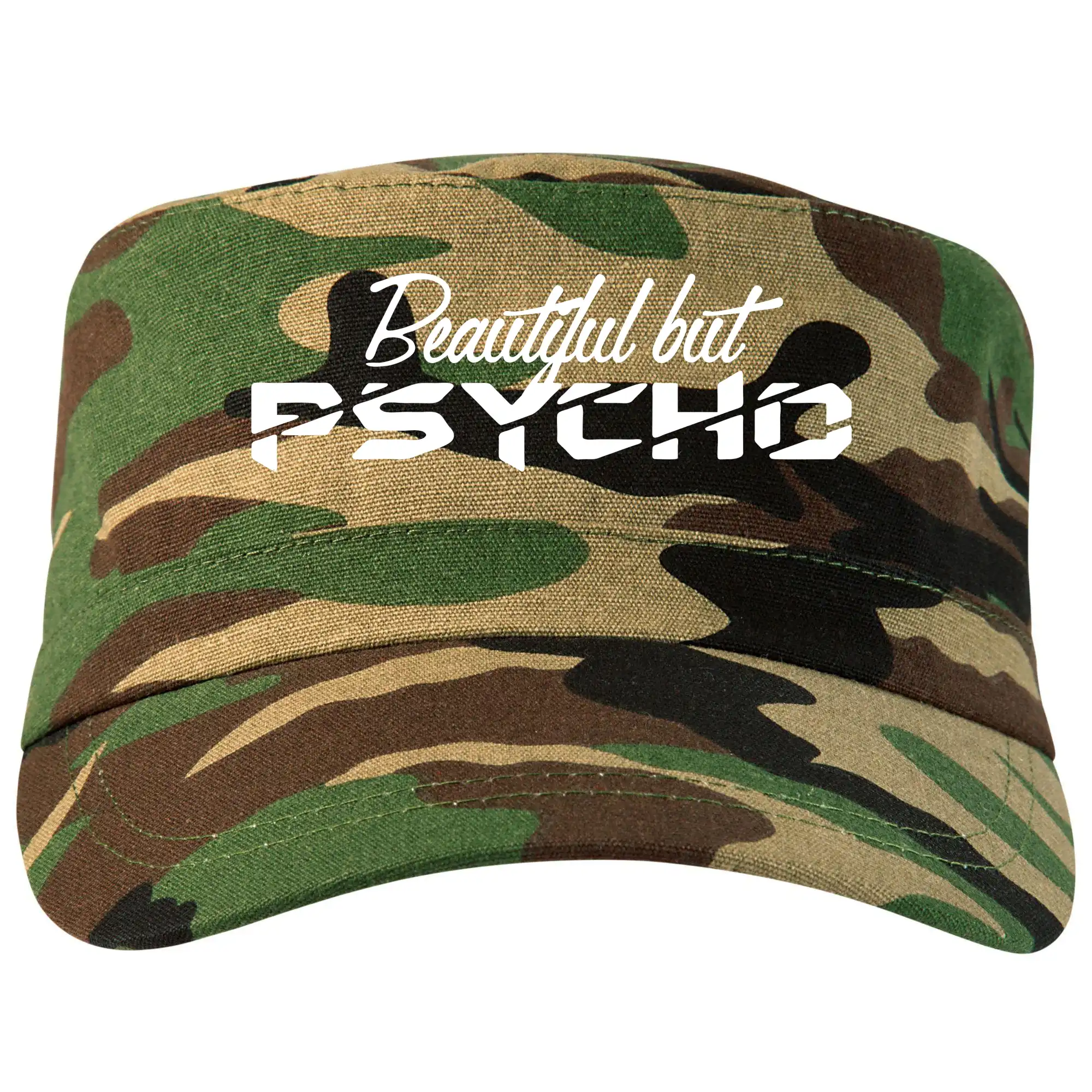 Tričká na párty - Beautiful but PSYCHO - Šiltovka CAMO