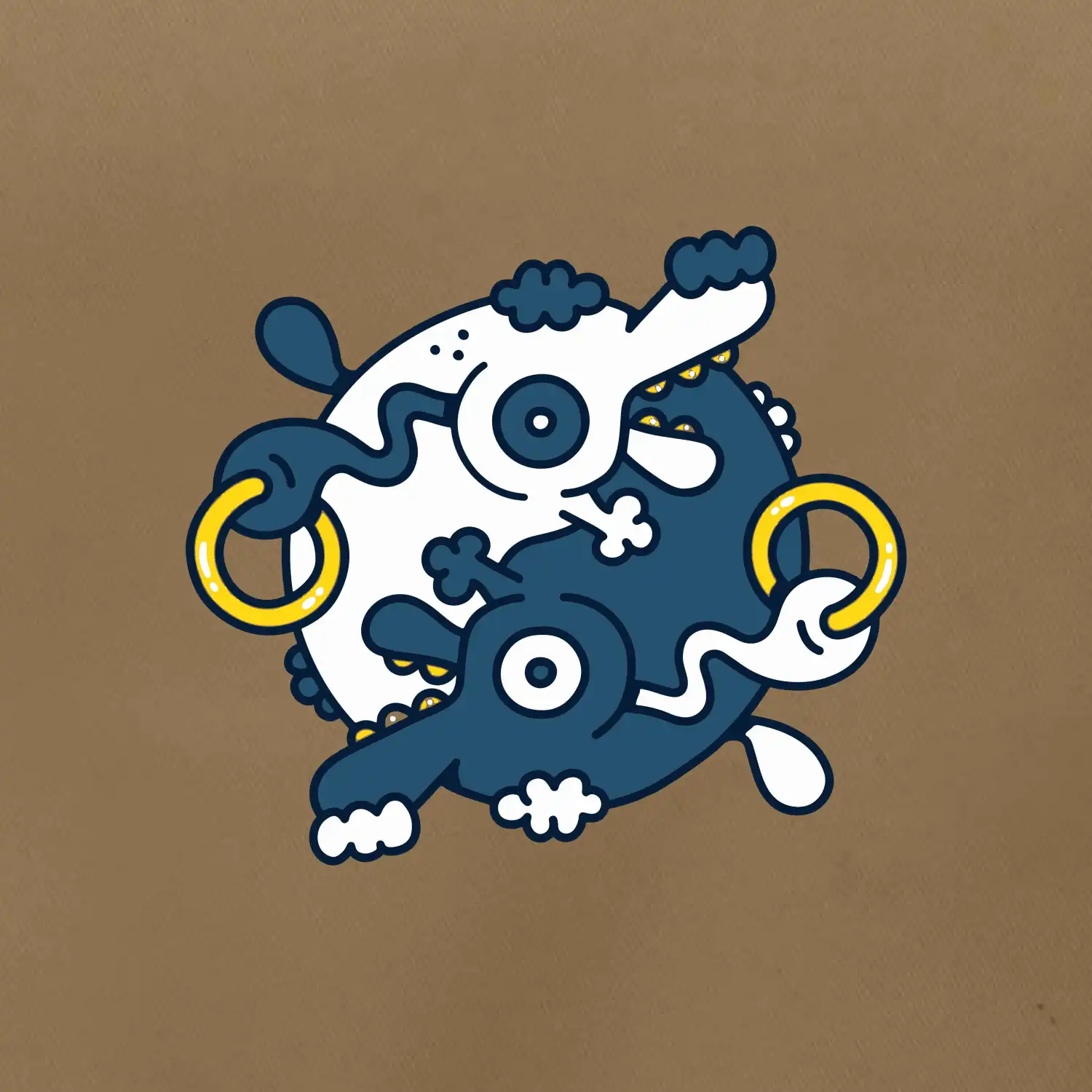 Yin & Yang  abstraktní psi