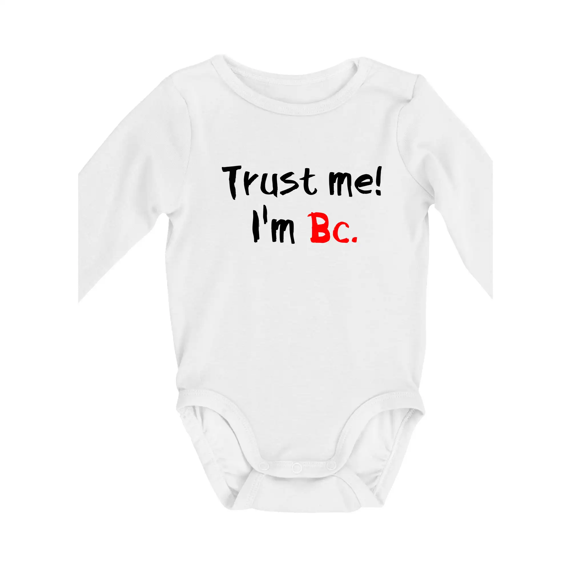 Tričká na ukončenie štúdia - Trust me I´m  Bc. / Ver mi som Bc. - Body dojčenské s dlhým rukávom