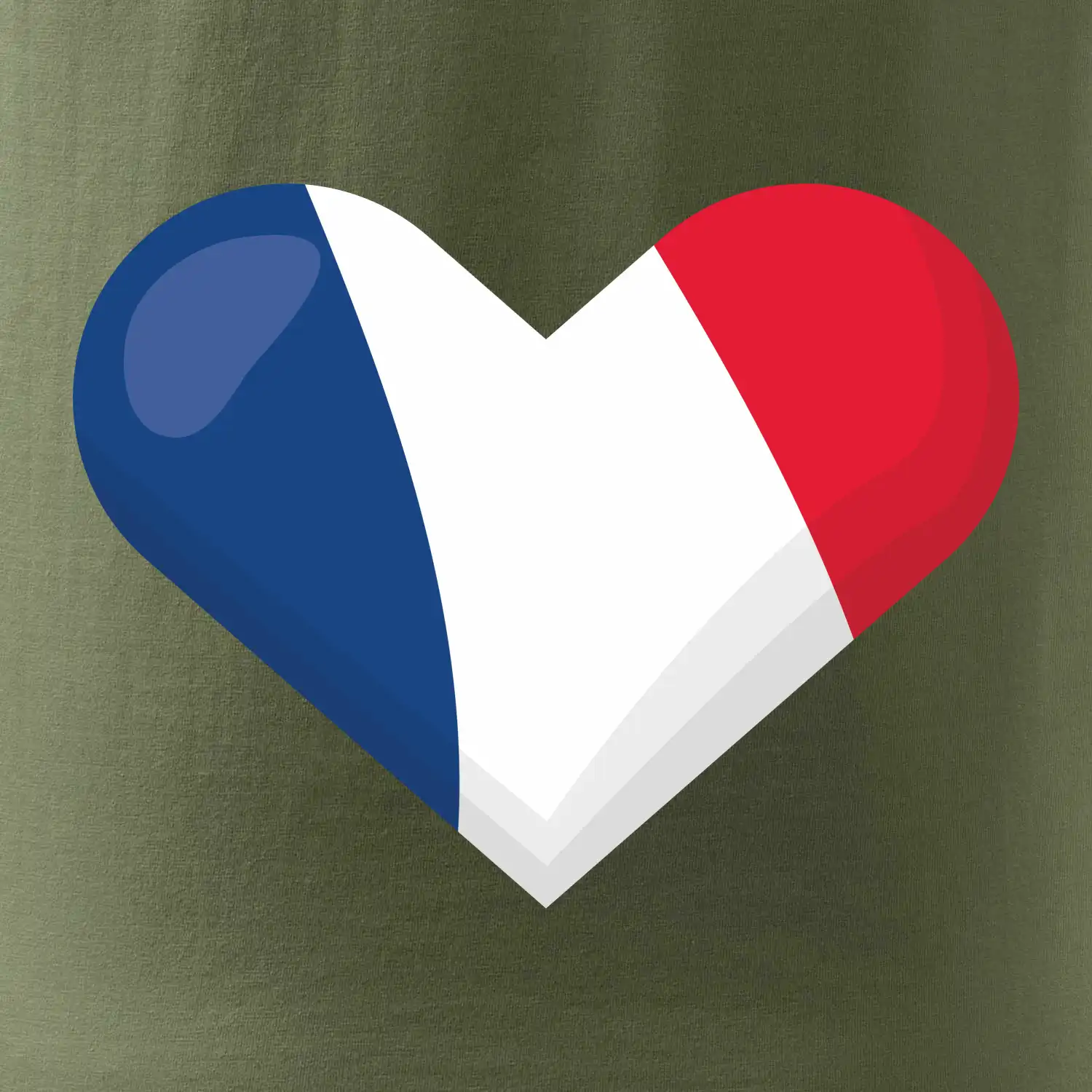 Francouzská vlajka srdce