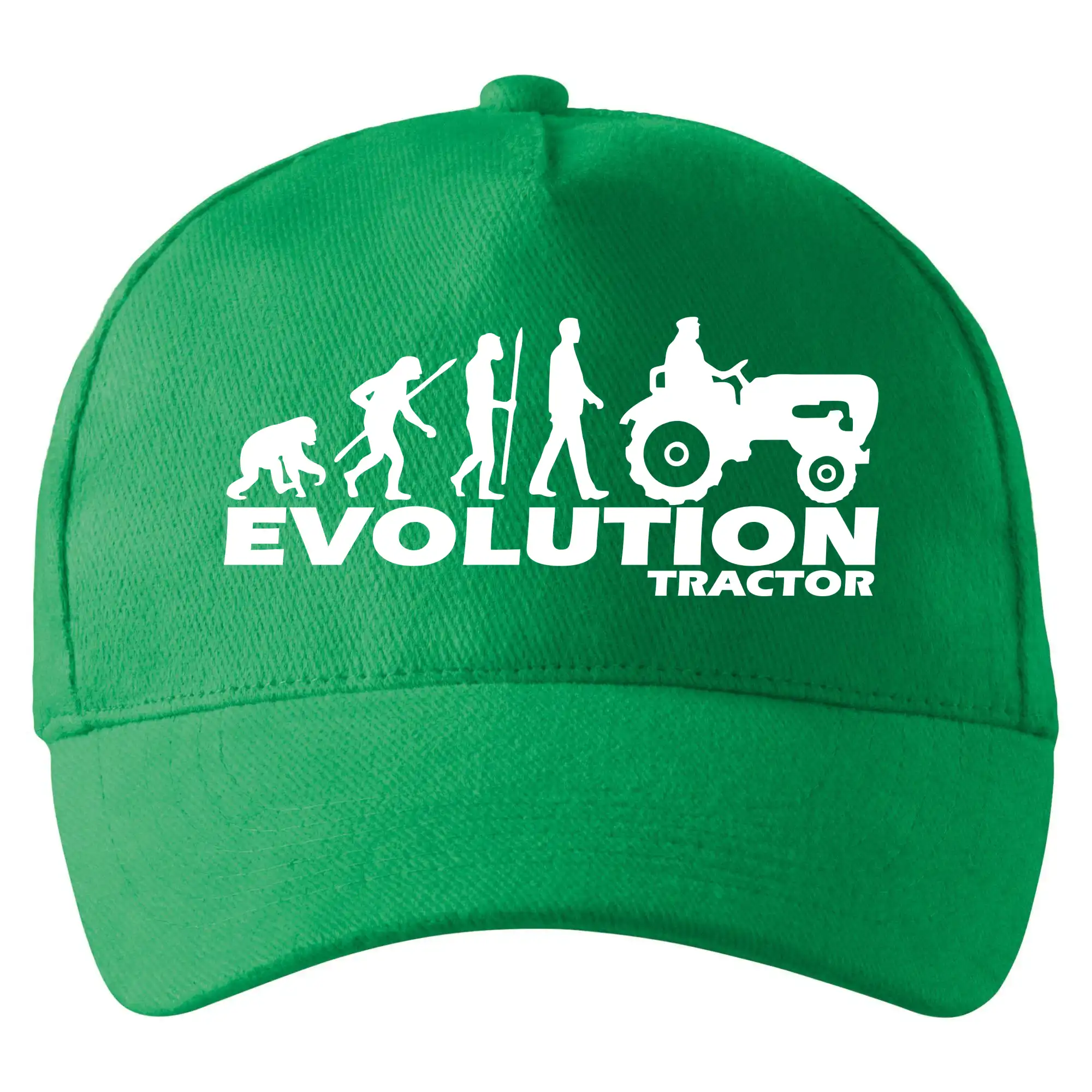 Tričká s potlačou evolúcia - Evolúcia traktor - Šiltovka so zahnutým šiltom a mosaznou sponou