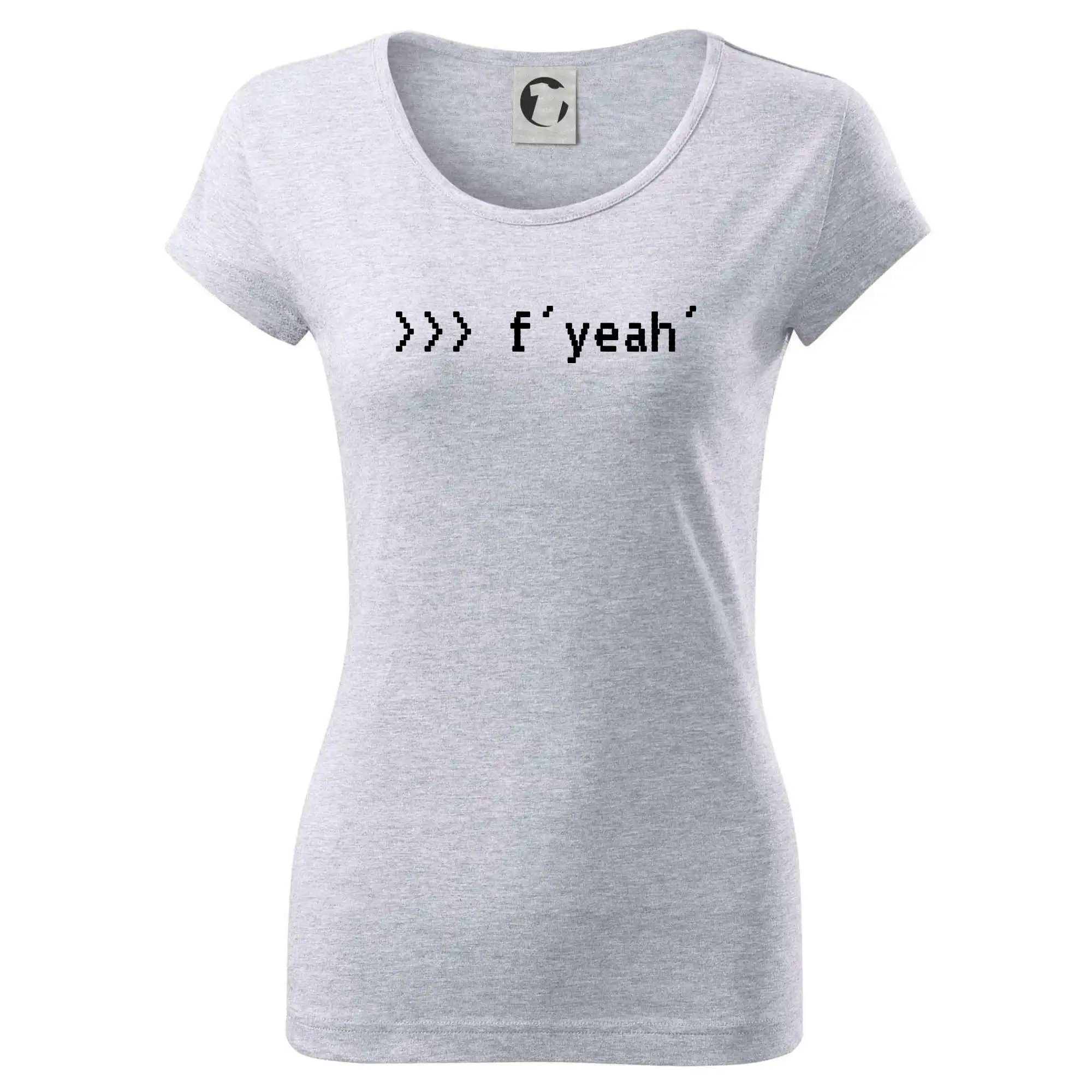 Tričká pre ajťákov - Python  f yeah - Dámske tričko Pure