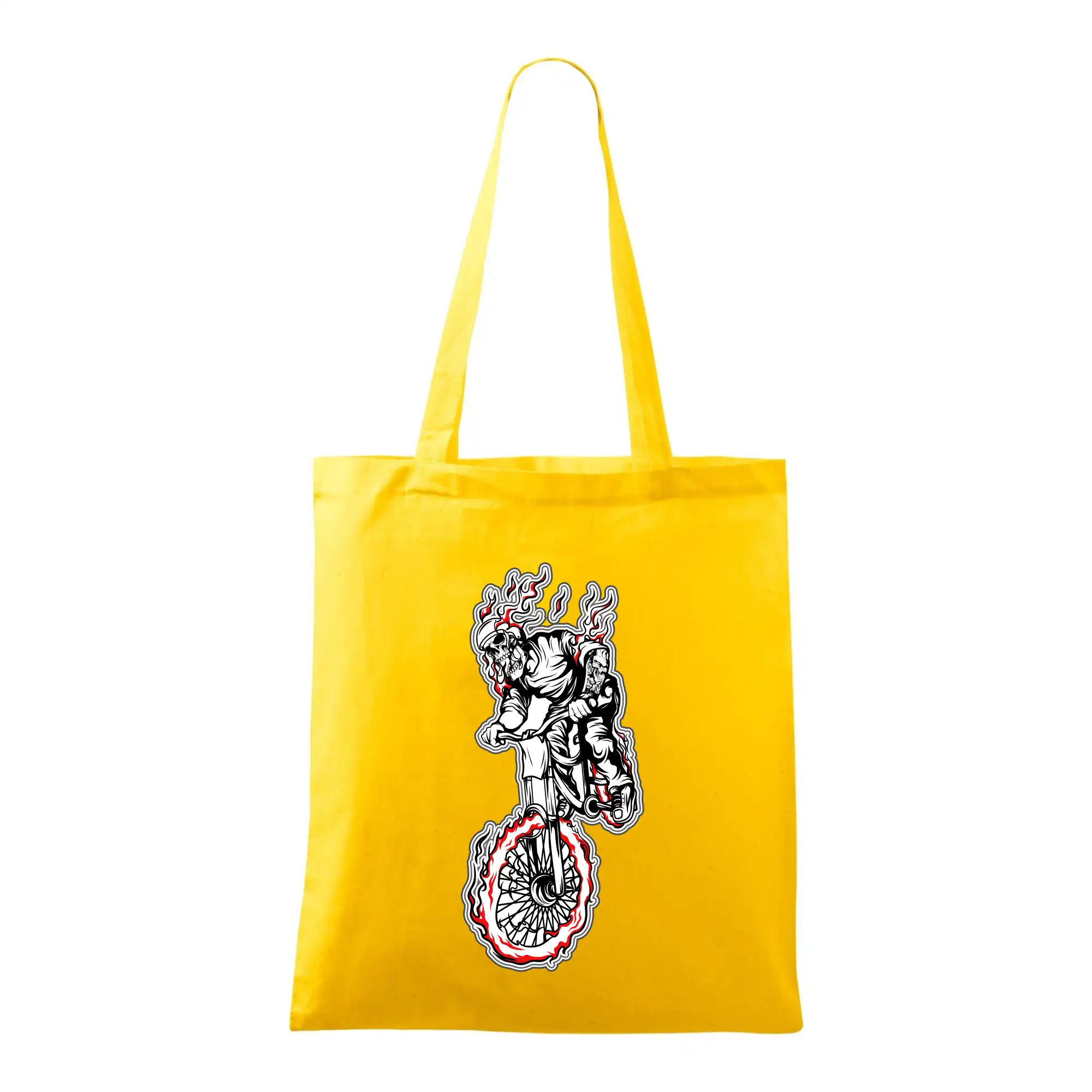 Tričko ako darček pre cyklistu - Kostra downhill - Taška bavlnená