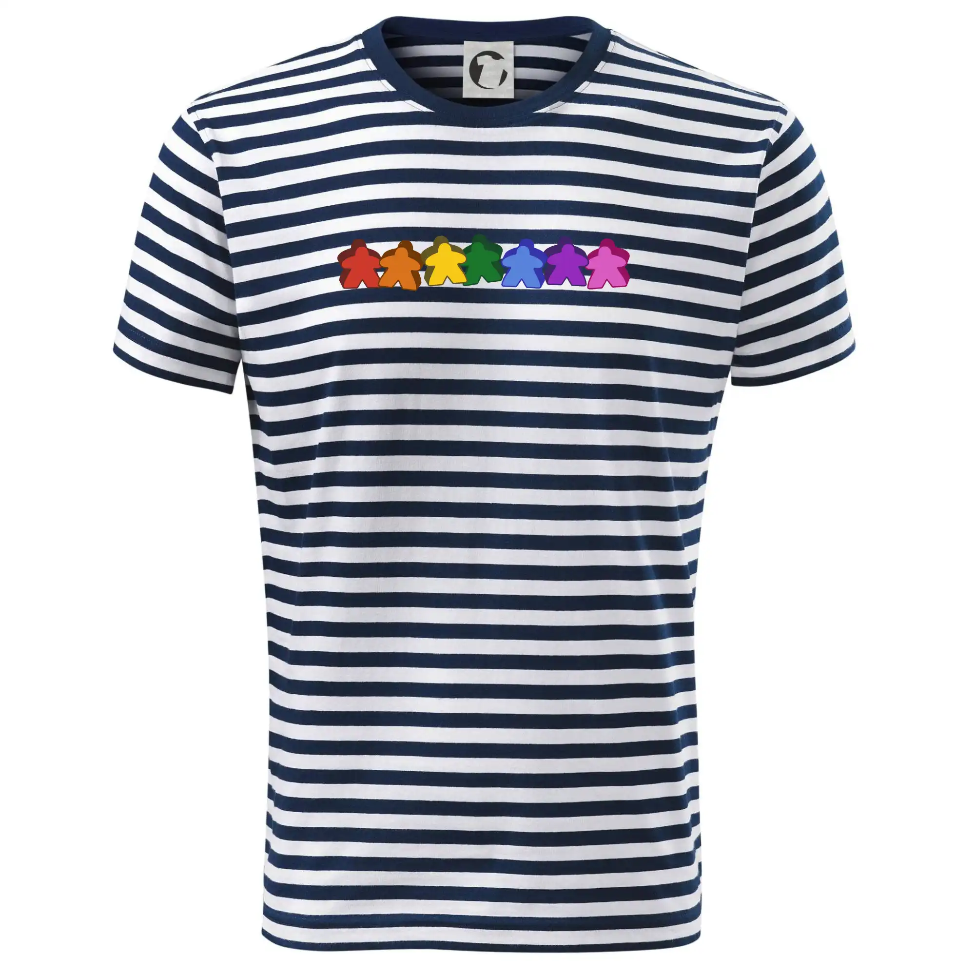 Tričká pre hráčov - Meeple duha - Tričko na vodu