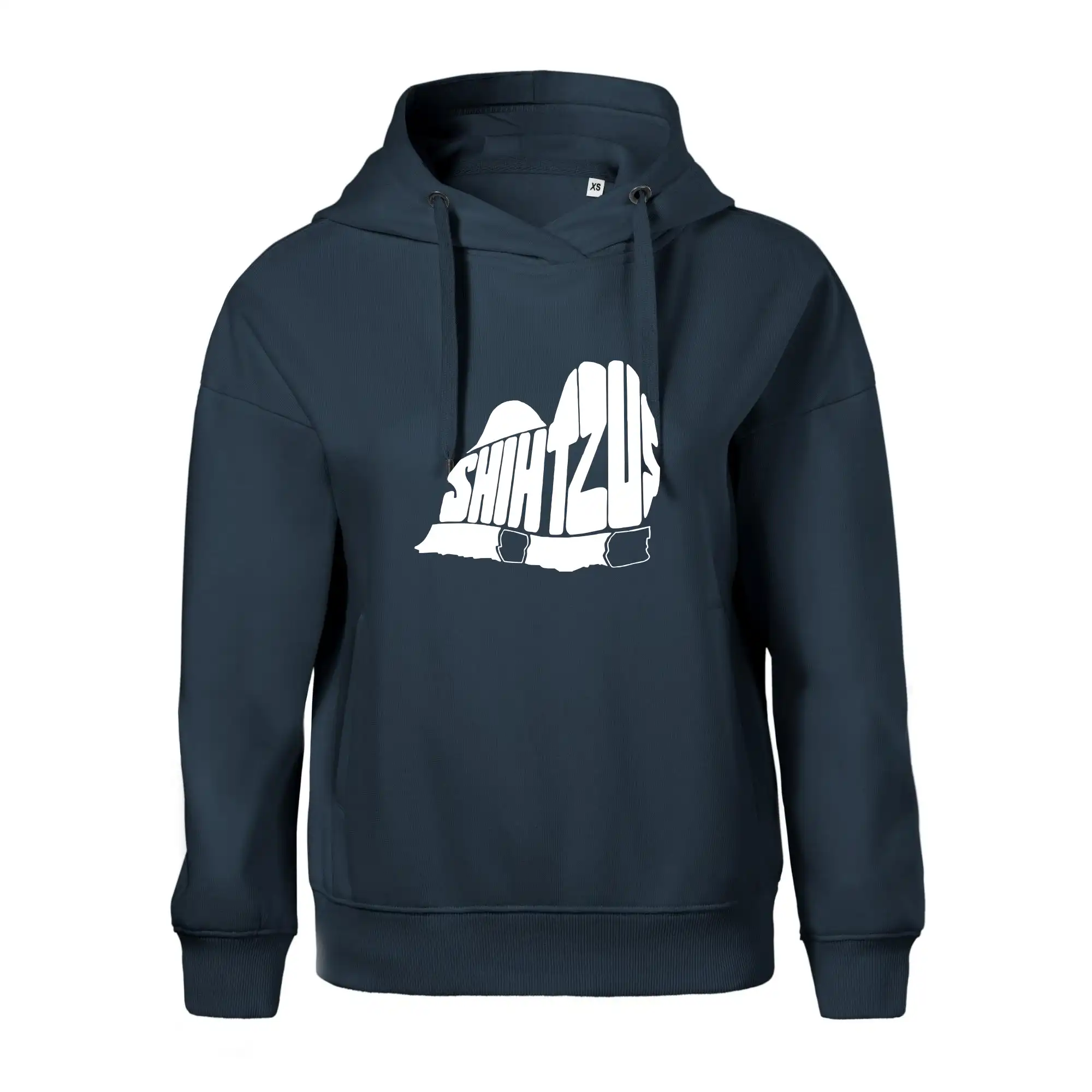 Ši-tzu - Shih-tzu - nápis v tele - Oversized mikina dámská Moon - kratšia + širšia