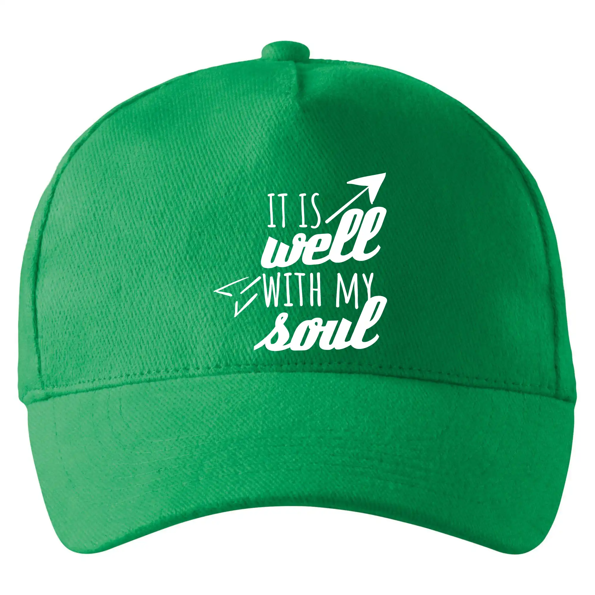 Tričká pre zamilovaných - It is well with my soul - Šiltovka so zahnutým šiltom a mosaznou sponou