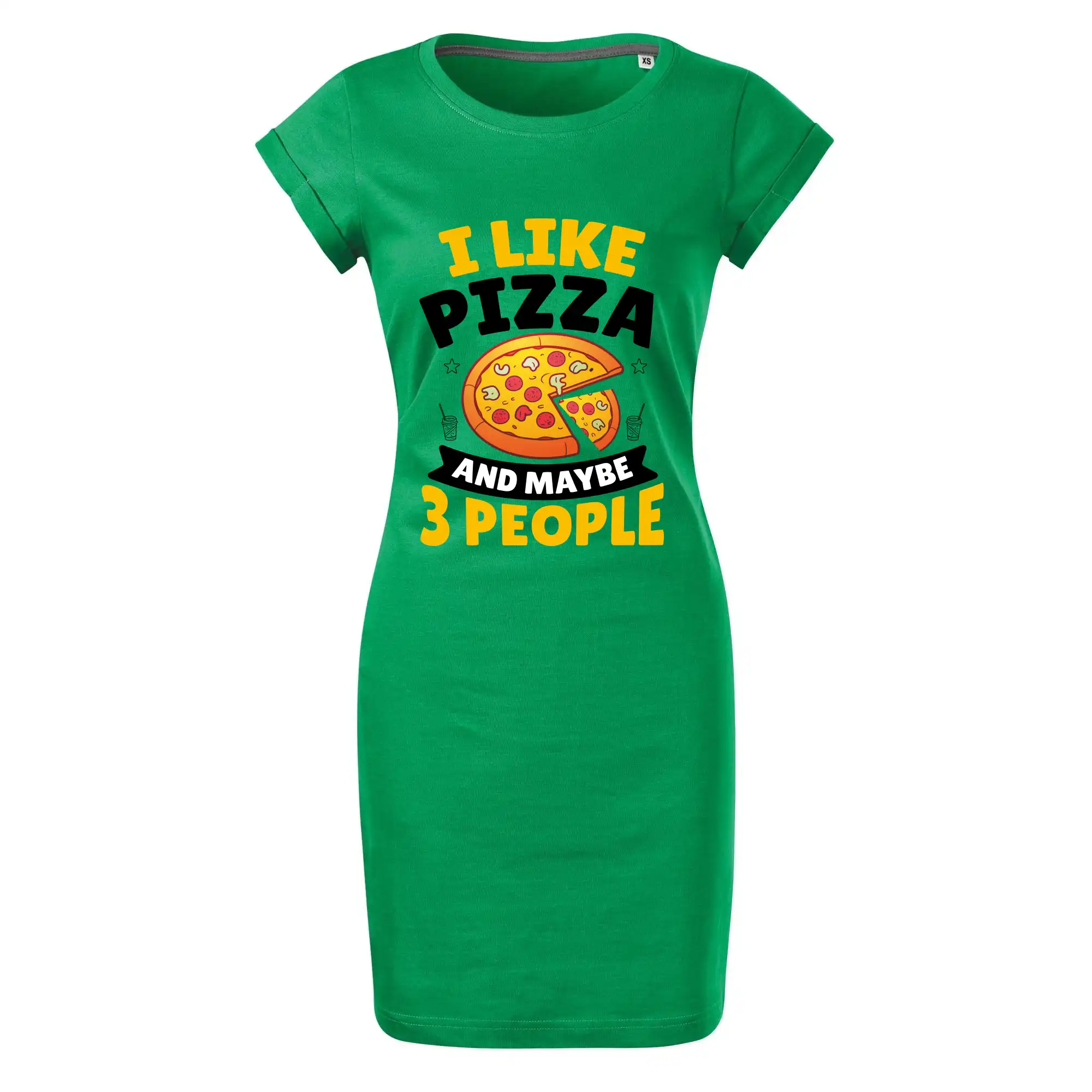 I like pizza and maybe 3 people