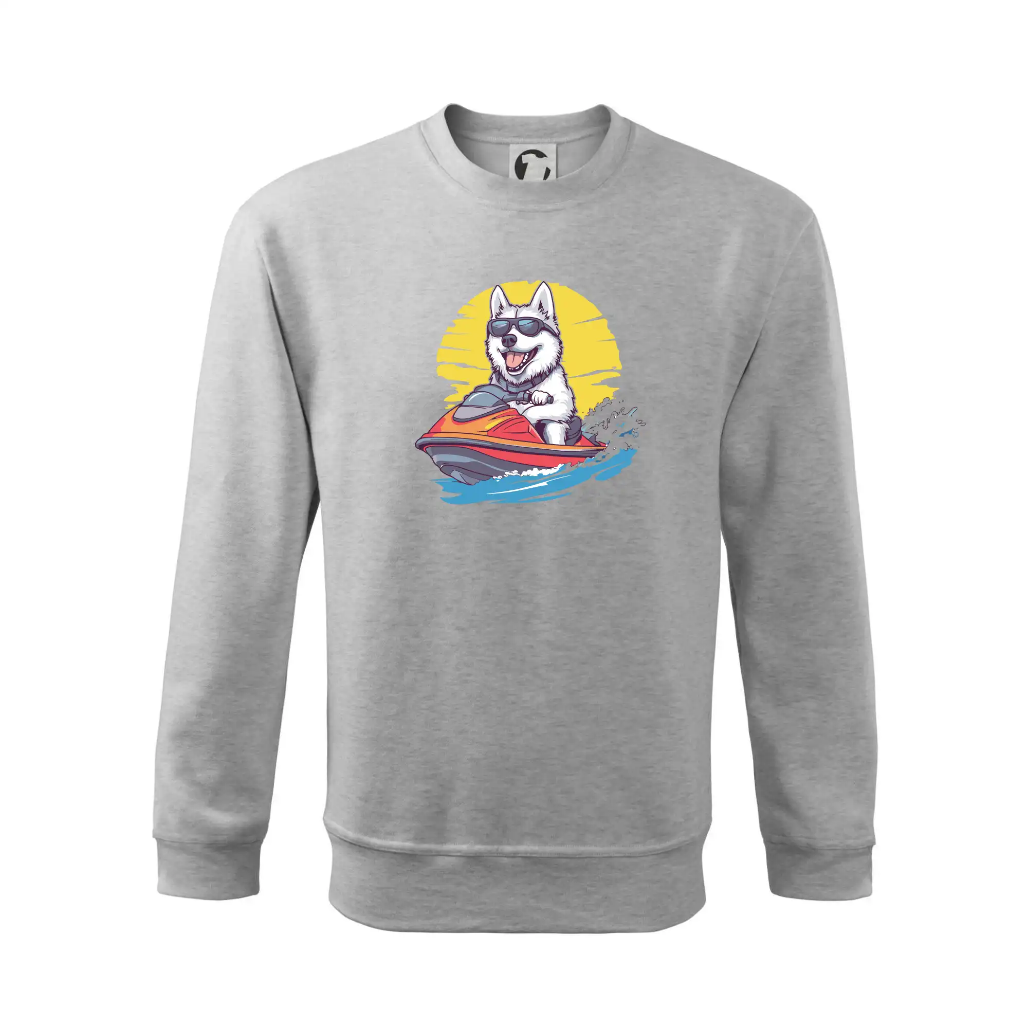 Husky na vodním skútru