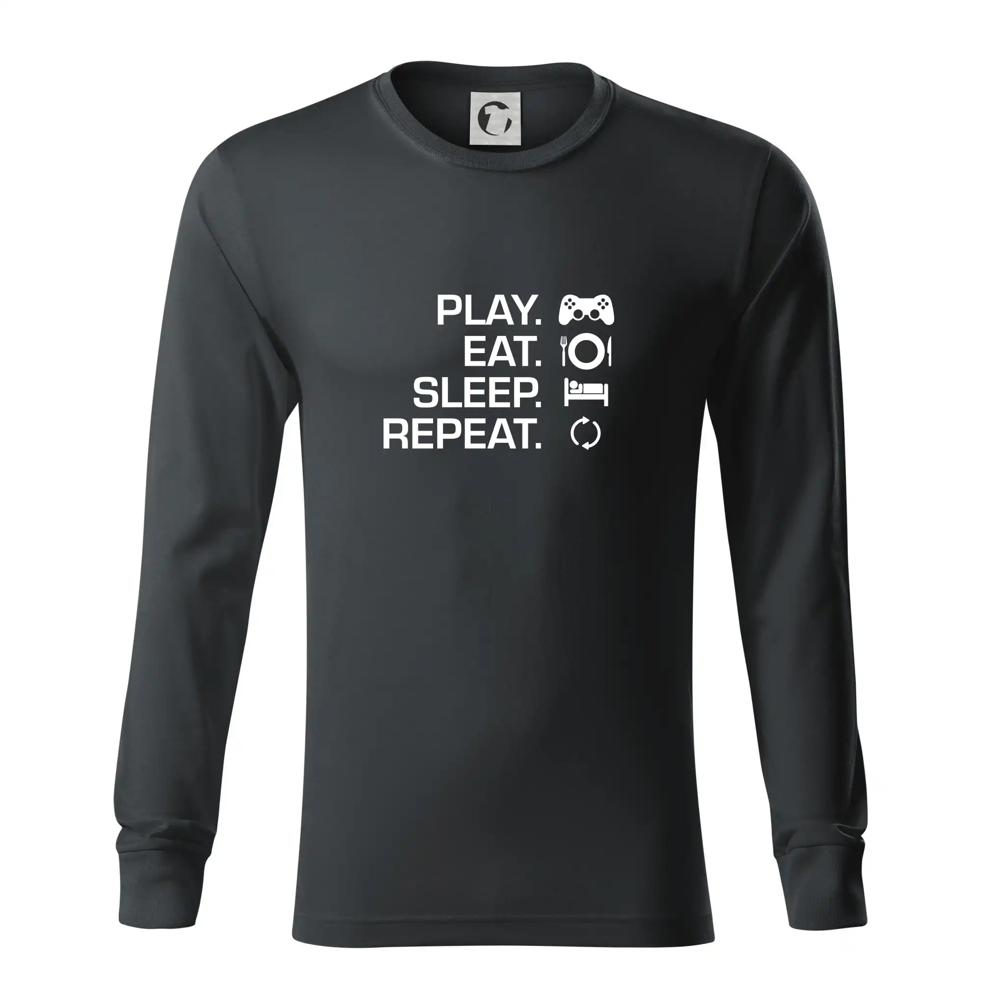 Eat sleep repeat - Play Eat Sleep Repeat game - Tričko s dlhým rukávom LS R05